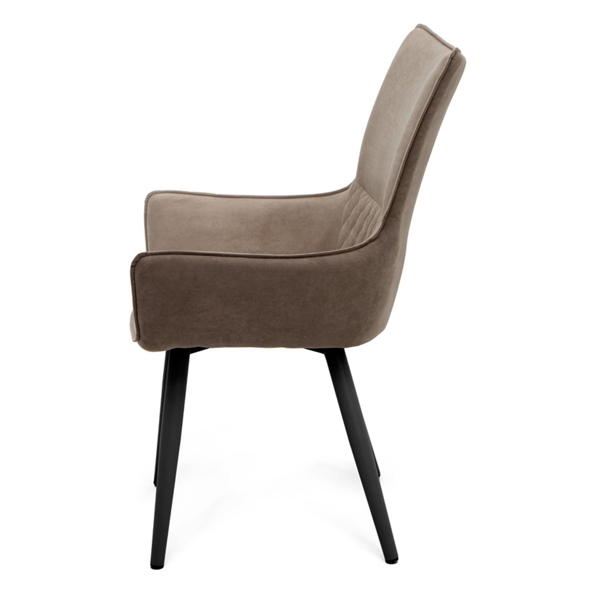 Стул-кресло металлический мягкий с подлокотниками (арт 30967) - Фото 1