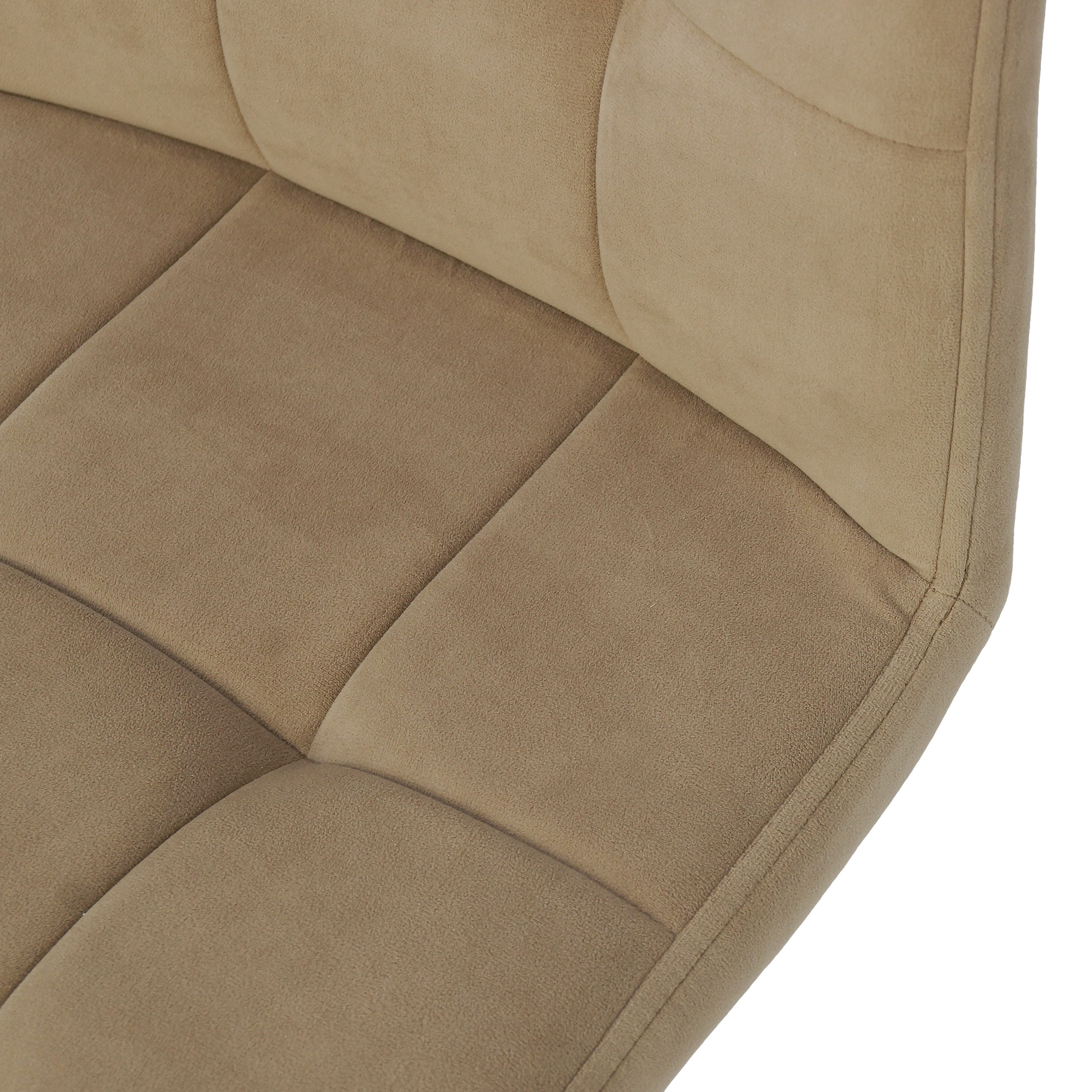 Стул с черными ножками мягкий из велюра (арт 33956) - Фото 1