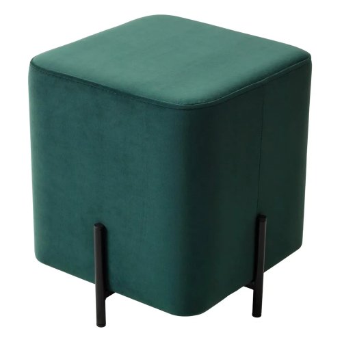 Пуфик мягкий зеленый из велюра (арт 15845) - Фото 2