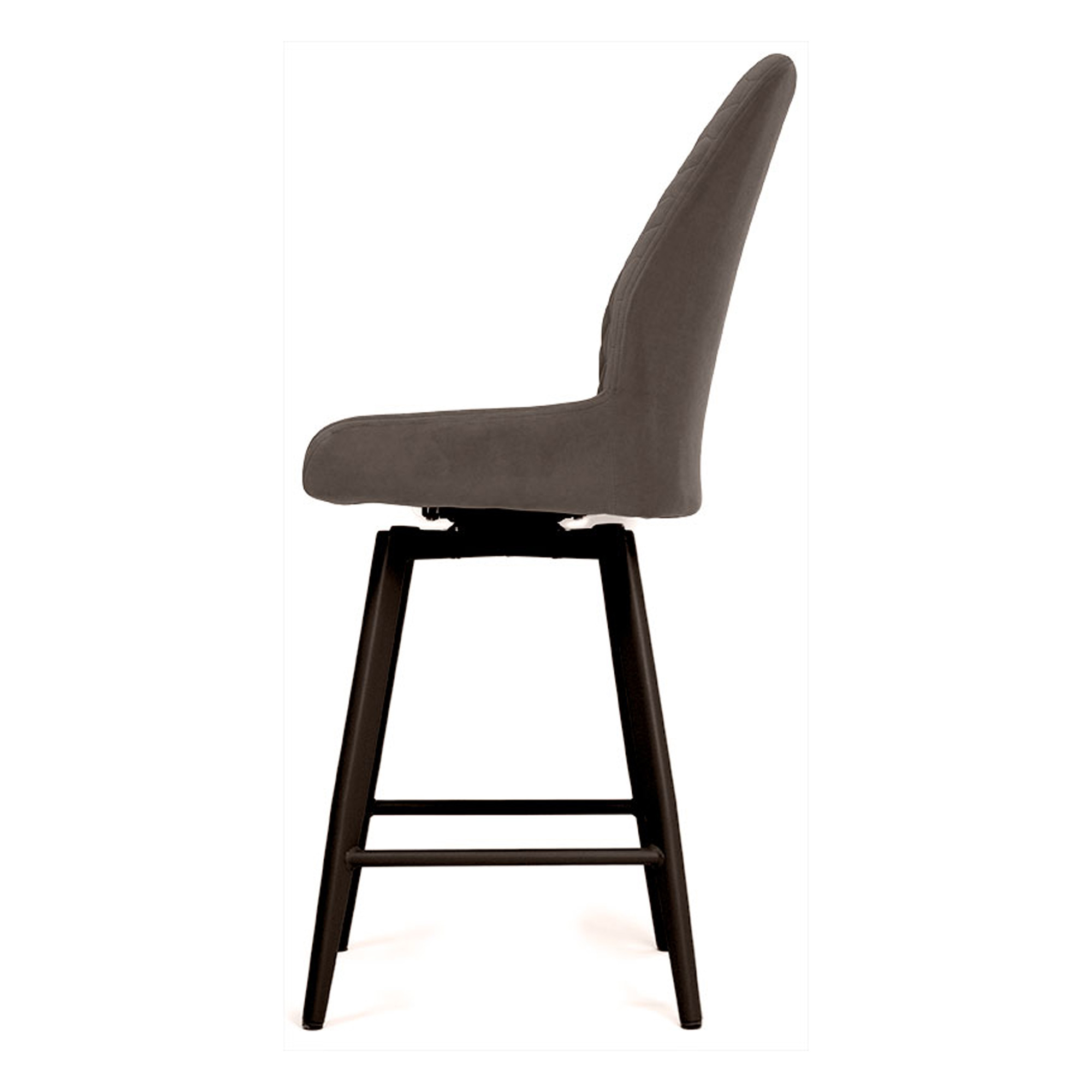 Барный стул мягкий с обивкой из велюра (арт 33573) - Фото 1