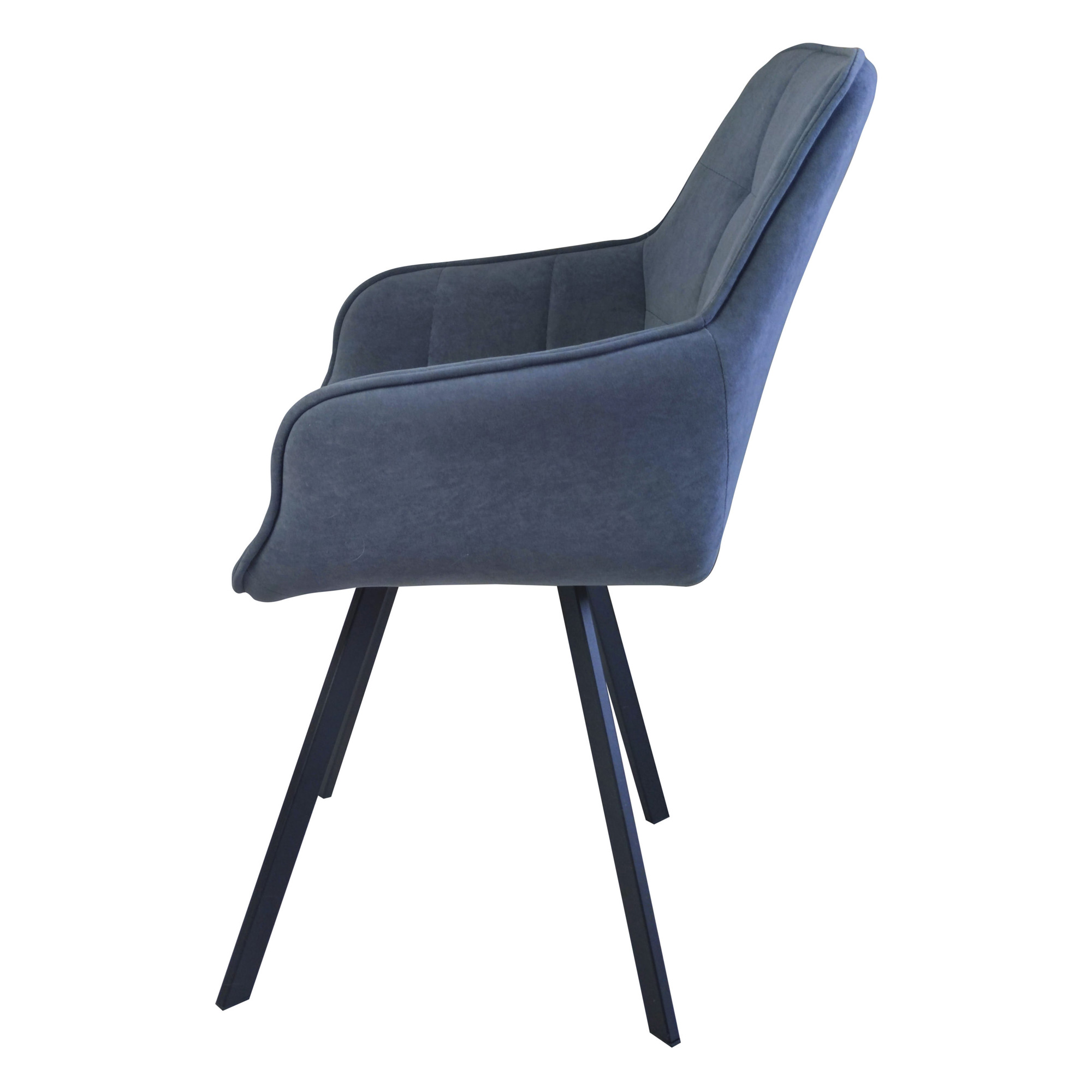 Стул-кресло с мягким сидением с подлокотниками велюровый (арт 32751) - Фото 1