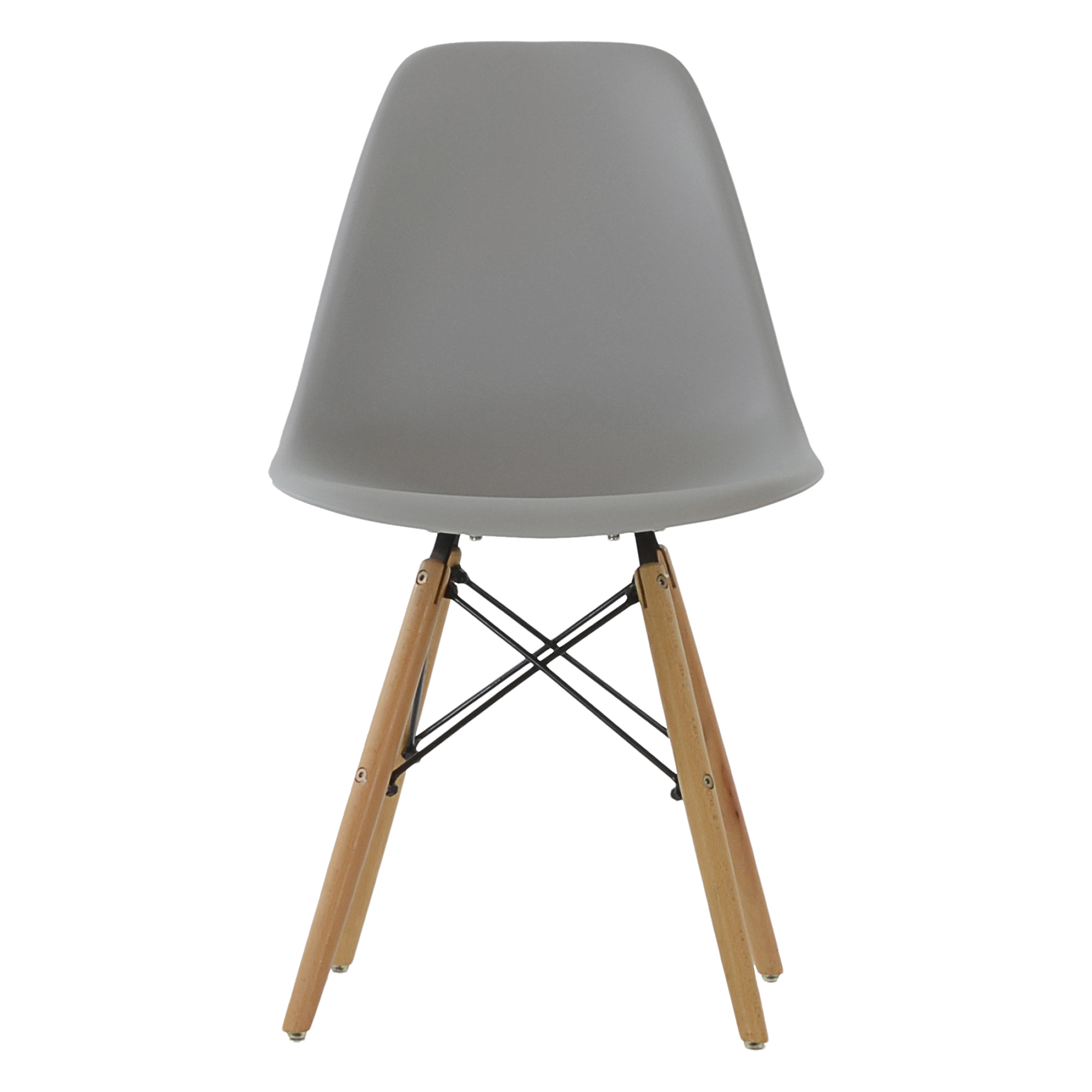 Стул дизайнерский деревянный серый eames (арт 9999) - Фото 1