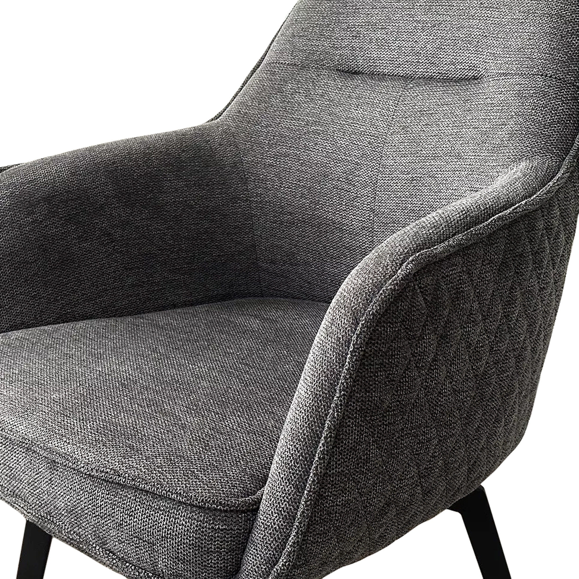 Стул на металлическом каркасе мягкий с подлокотниками (арт 33931) - Фото 1