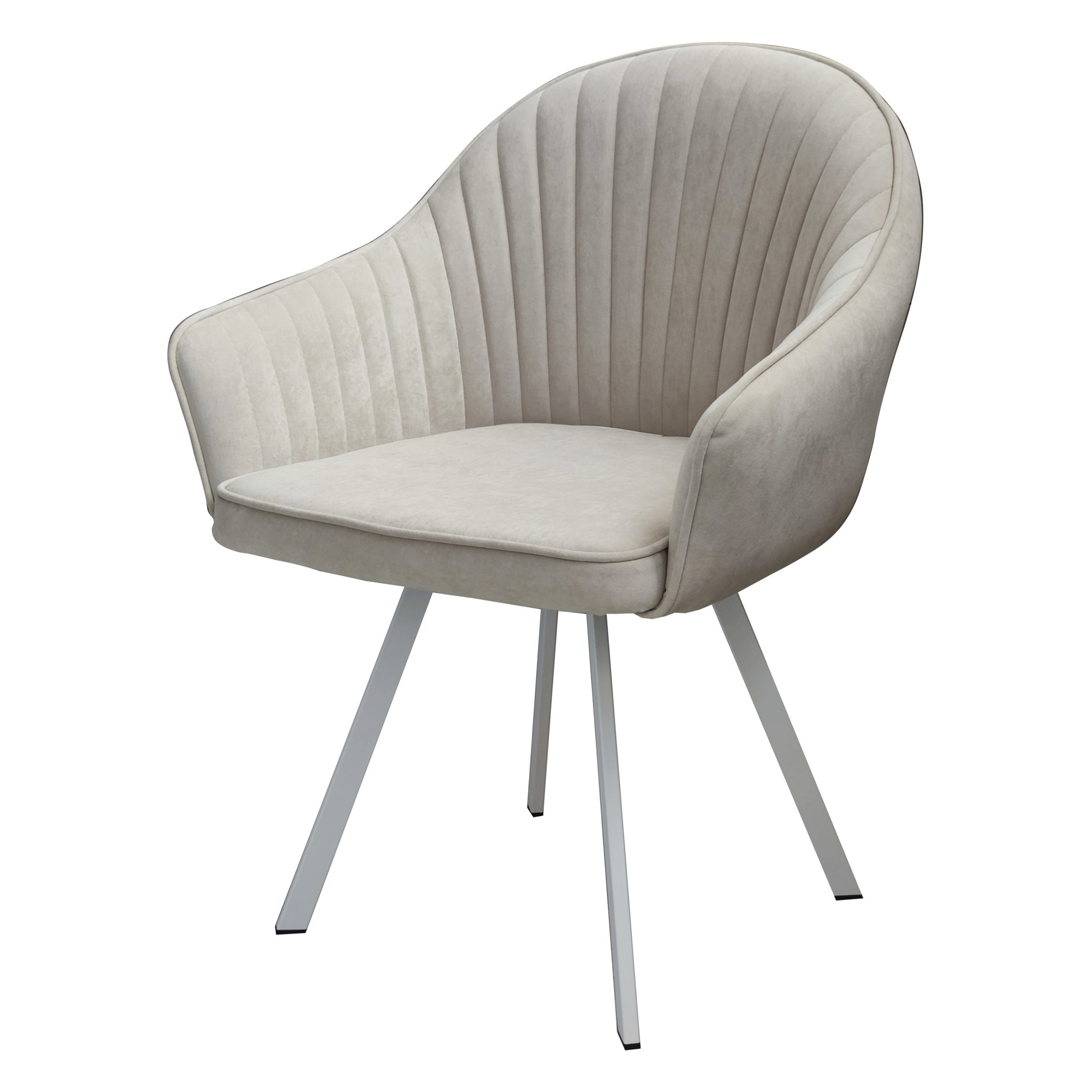 Полукресло мягкое с подлокотниками бежевое (арт 31761) - Фото 1