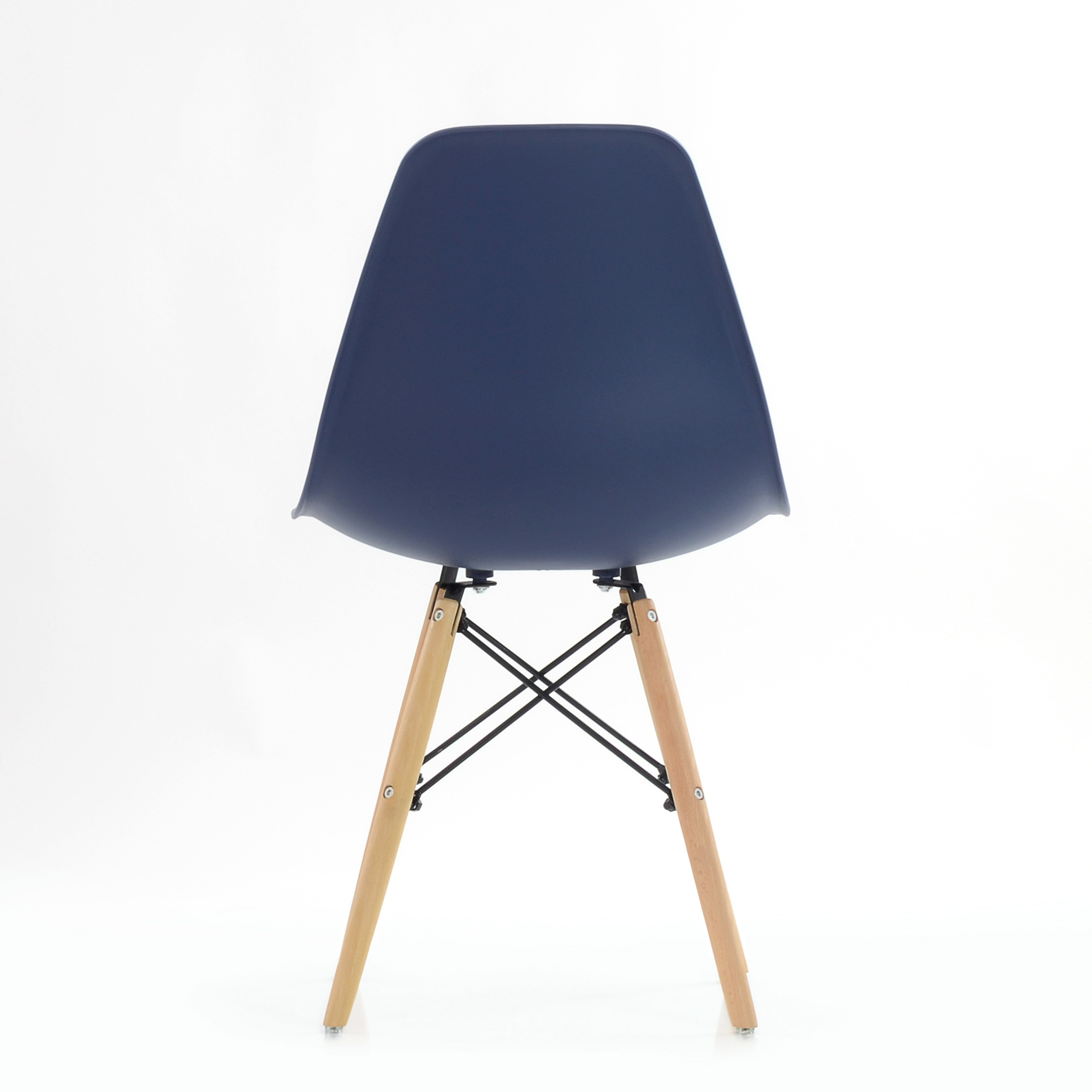 Стул дизайнерский деревянный синий пластиковый eames (арт 6425) - Фото 1