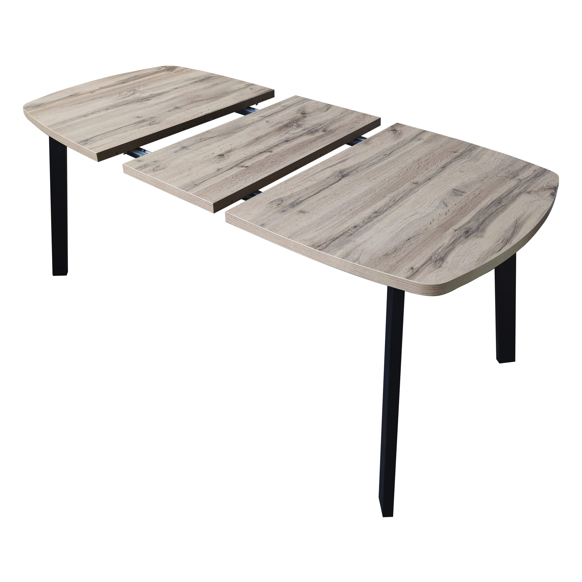 Обеденный стол раскладной полуовальный 130 см (арт 31686) - Фото 1