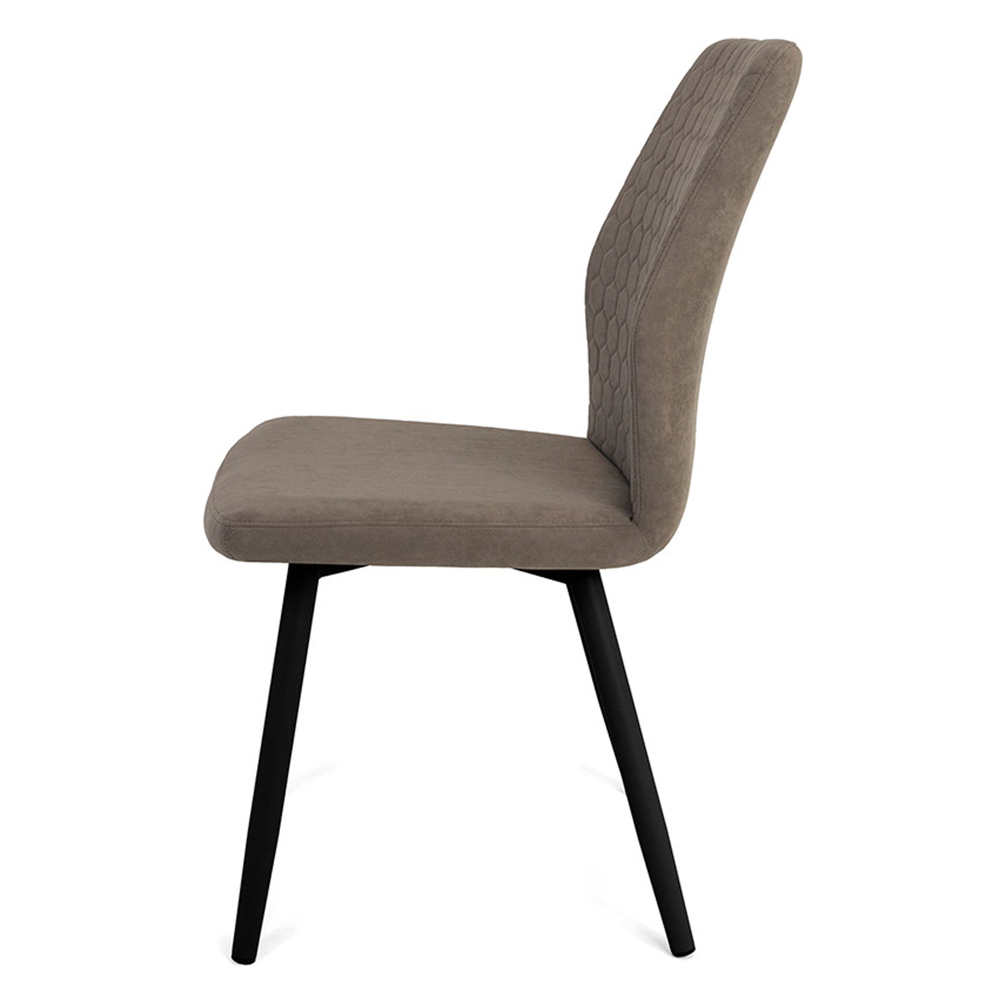 Стул кухонный на металлокаркасе с черными ножками из велюра (арт 19950) - Фото 1