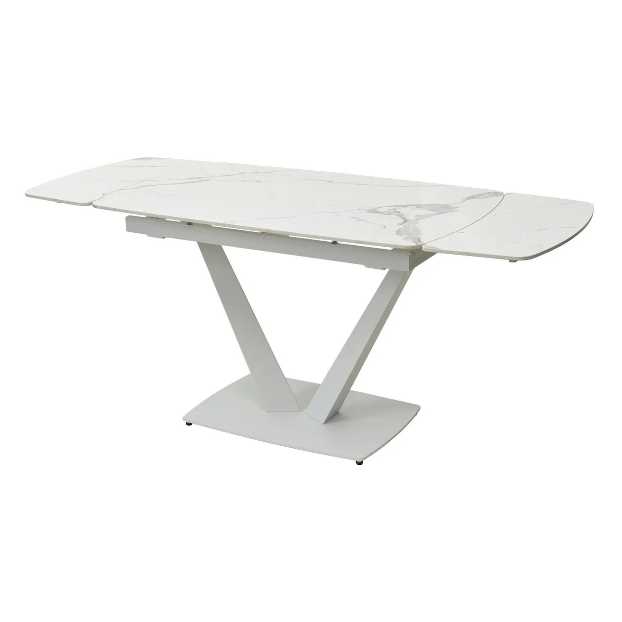 Стол с керамической столешницей на одной ноге (арт 30771) - Фото 1