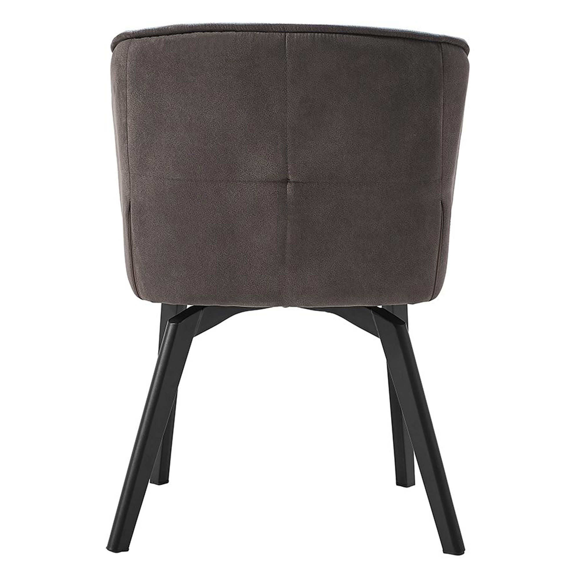 Стул-кресло с черными ножками мягкий с подлокотниками голубой (арт 29081) - Фото 1