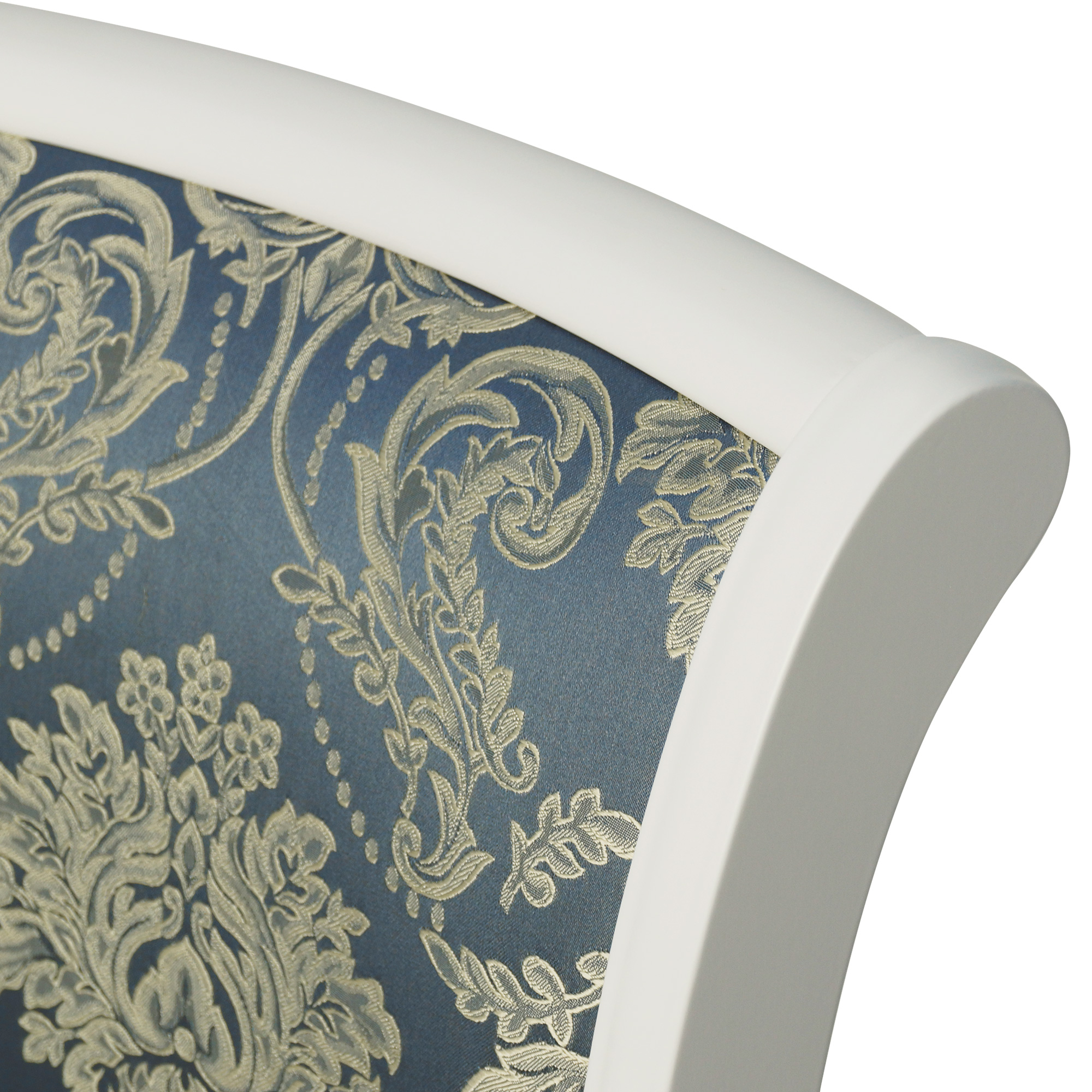 Стул деревянный мягкий голубой классический (арт 19004) - Фото 1