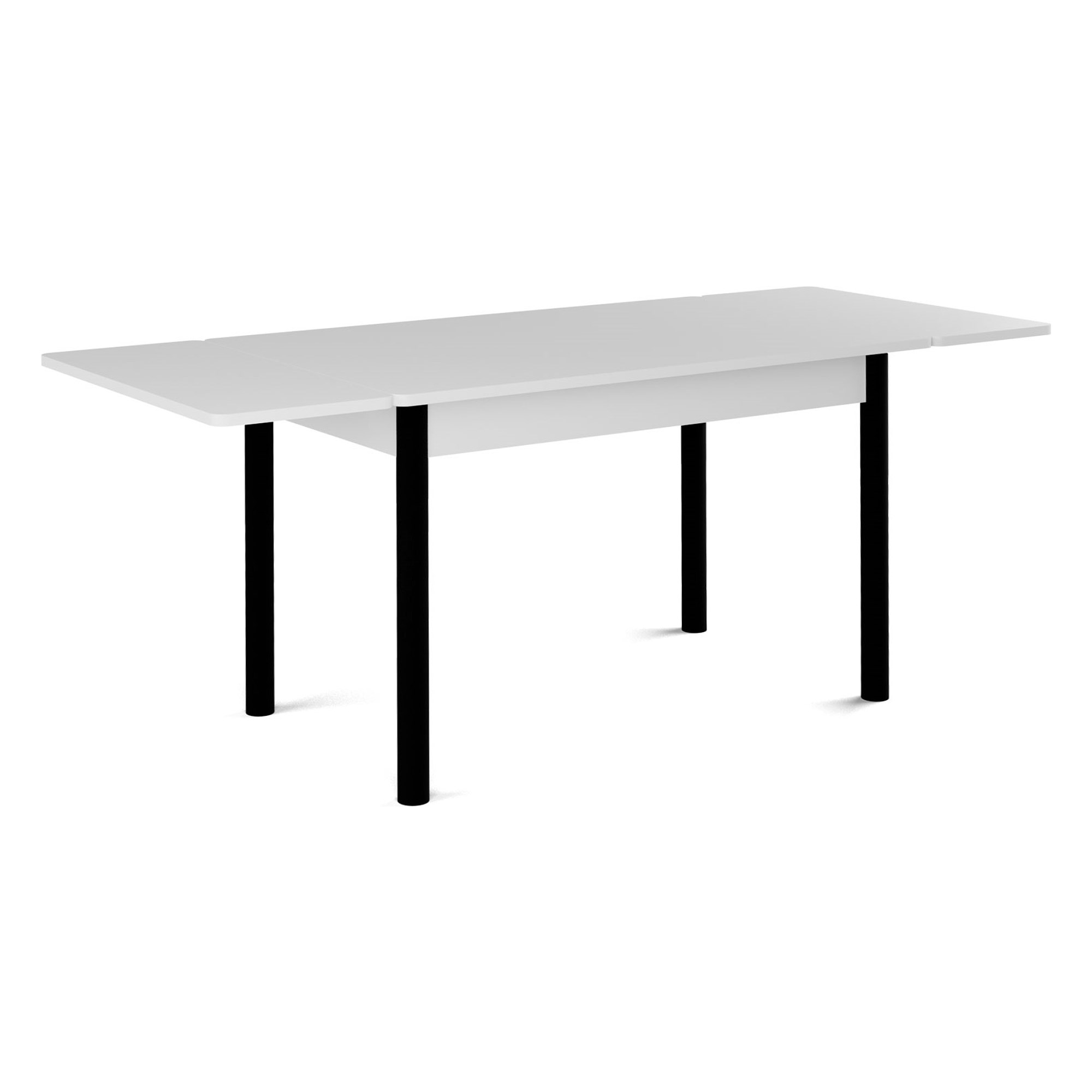 Кухонный стол раскладной под мрамор 120 см современный (арт 17716) - Фото 1