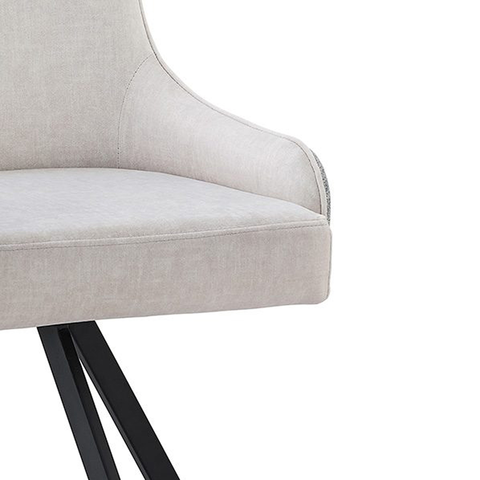 Стул интерьерный мягкий слоновая кость (арт 27241) - Фото 1
