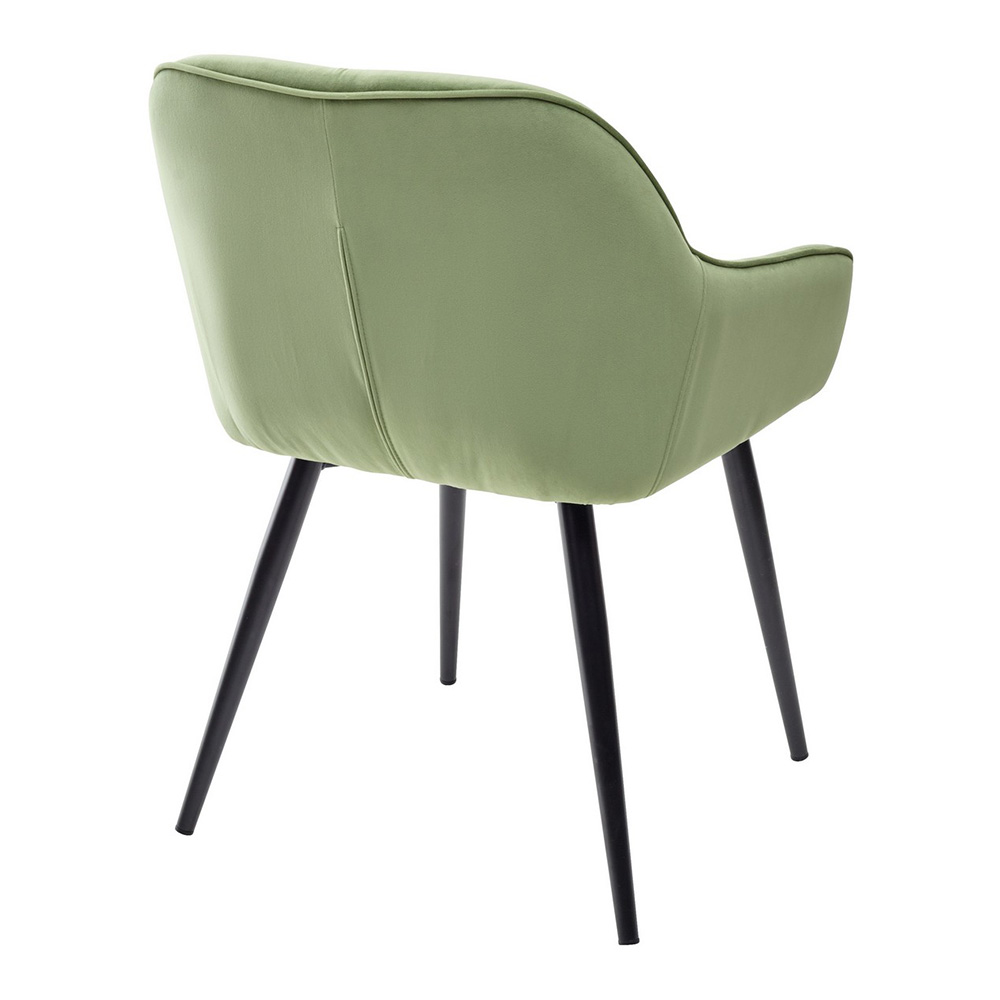 Полукресло с мягким сидением с подлокотниками зеленое (арт 10138) - Фото 1