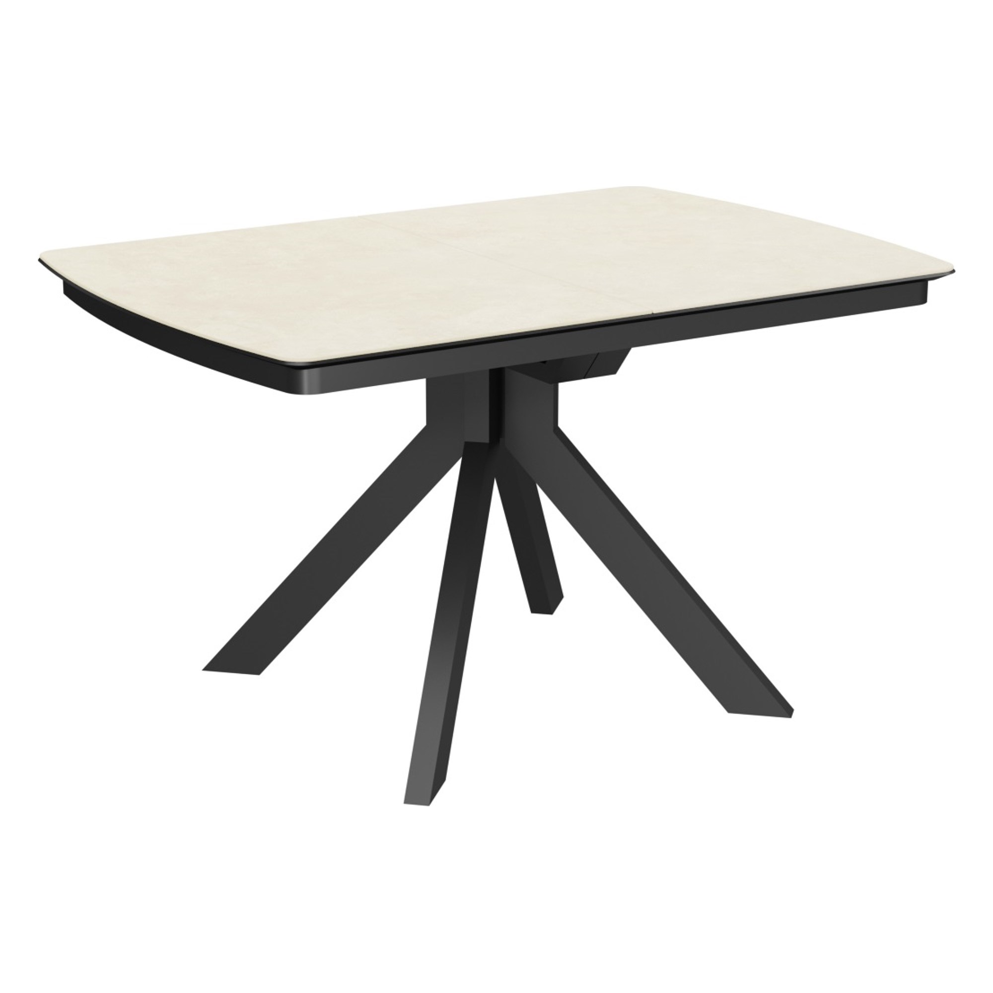 Кухонный стол раскладной с керамической столешницей бежевый (арт 34275) - Фото 1