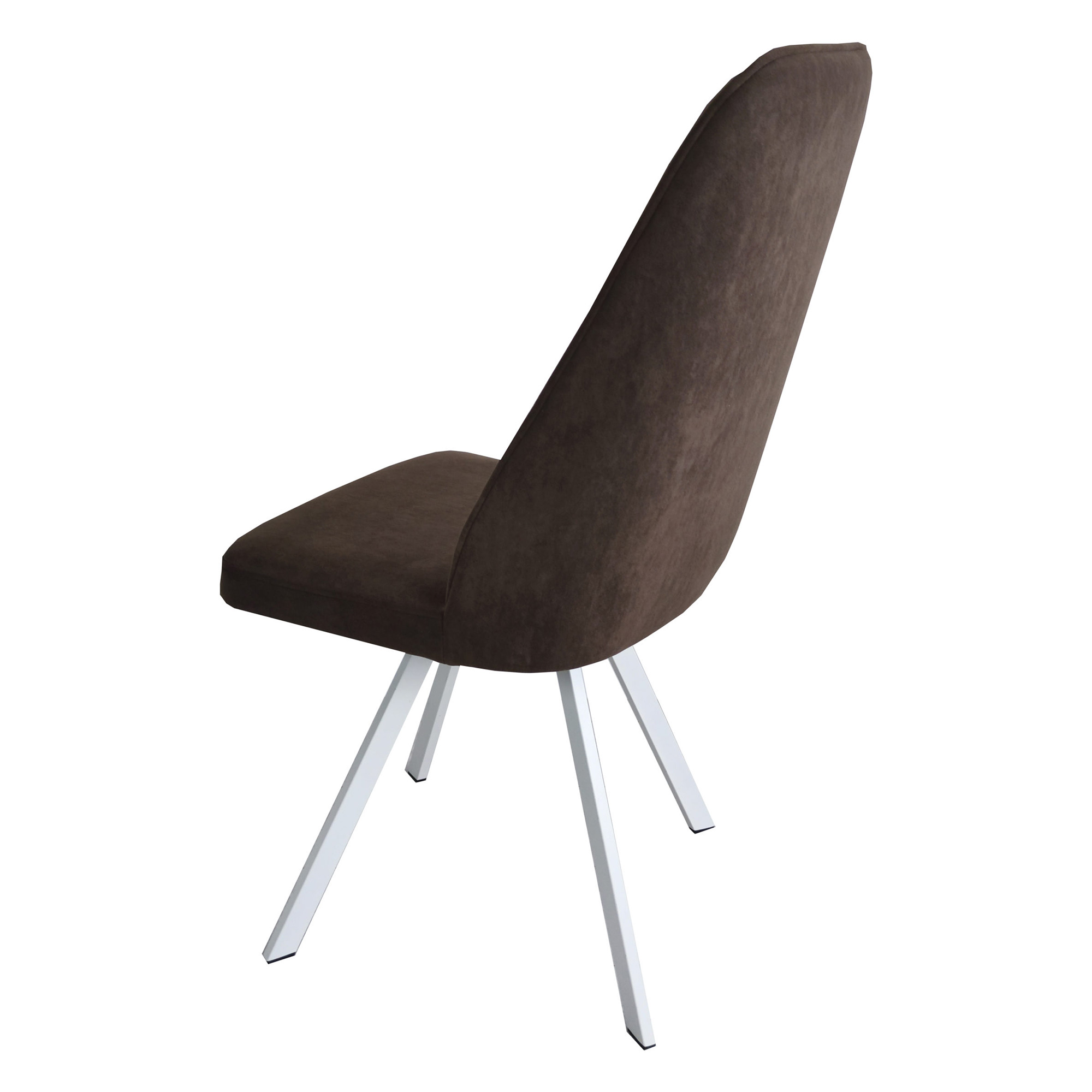 Стул на металлокаркасе с белыми ножками (арт 14921) - Фото 1