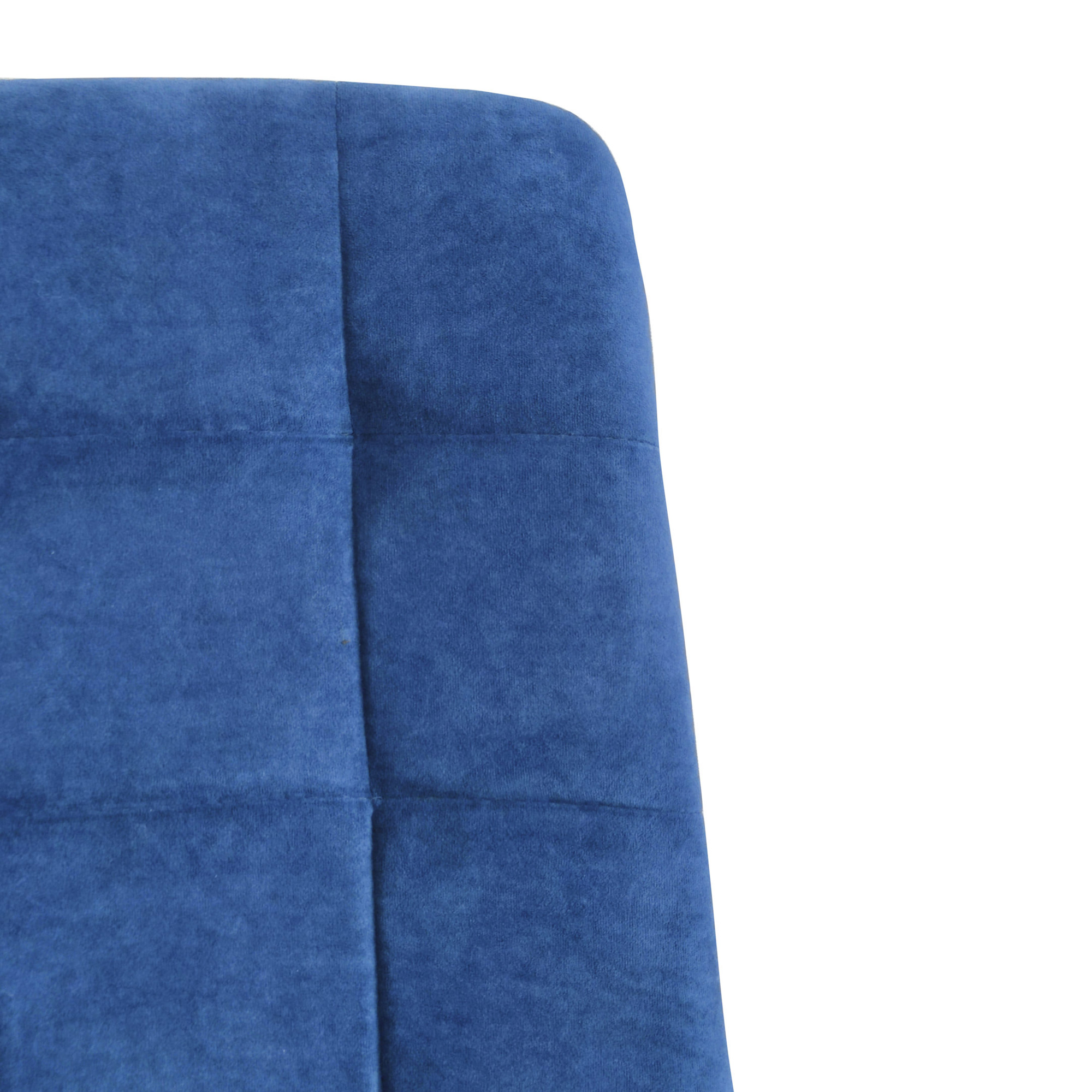 Стул на металлокаркасе с мягким сидением голубой (арт 25052) - Фото 1