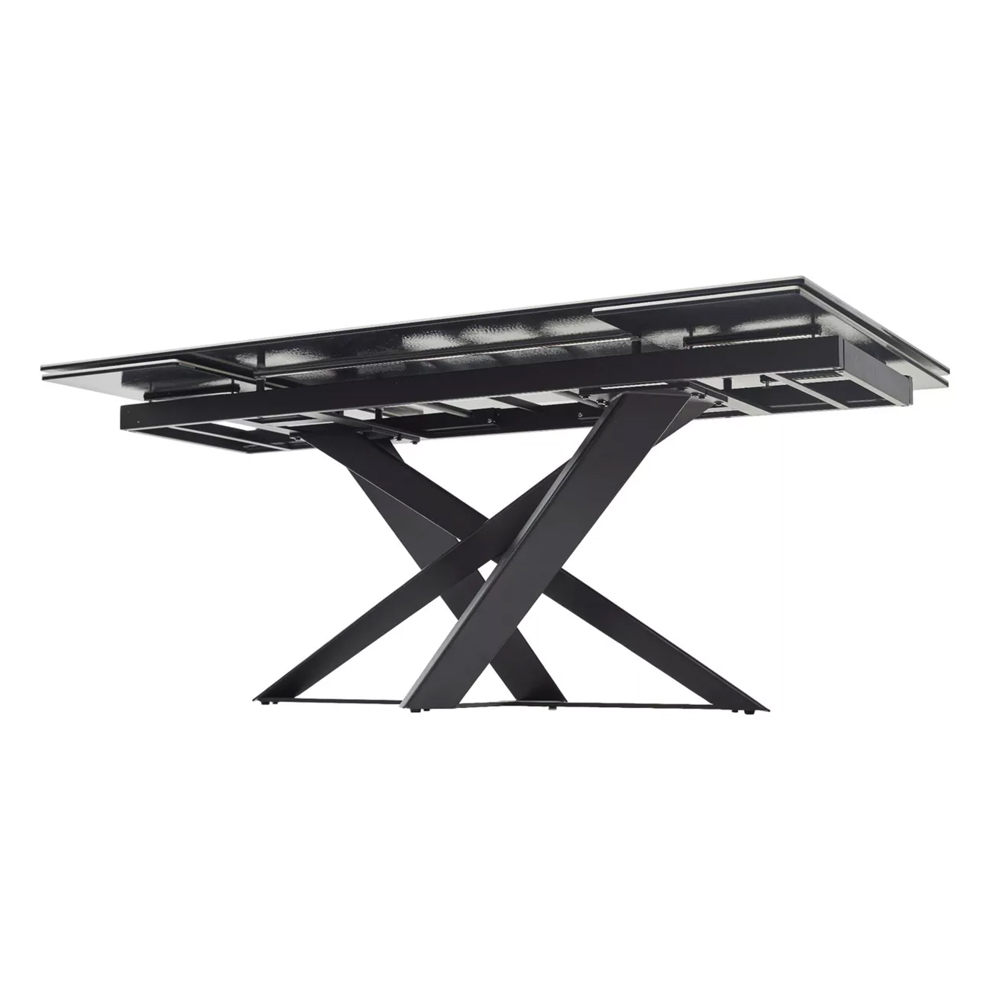 Кухонный стол дизайнерский раскладной керамический под мрамор (арт 33385) - Фото 1