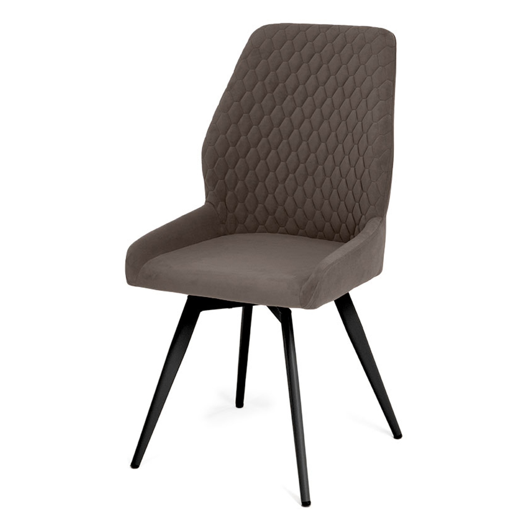 Стул для кухни на металлическом каркасе мягкий из велюра (арт 33569) - Фото 1