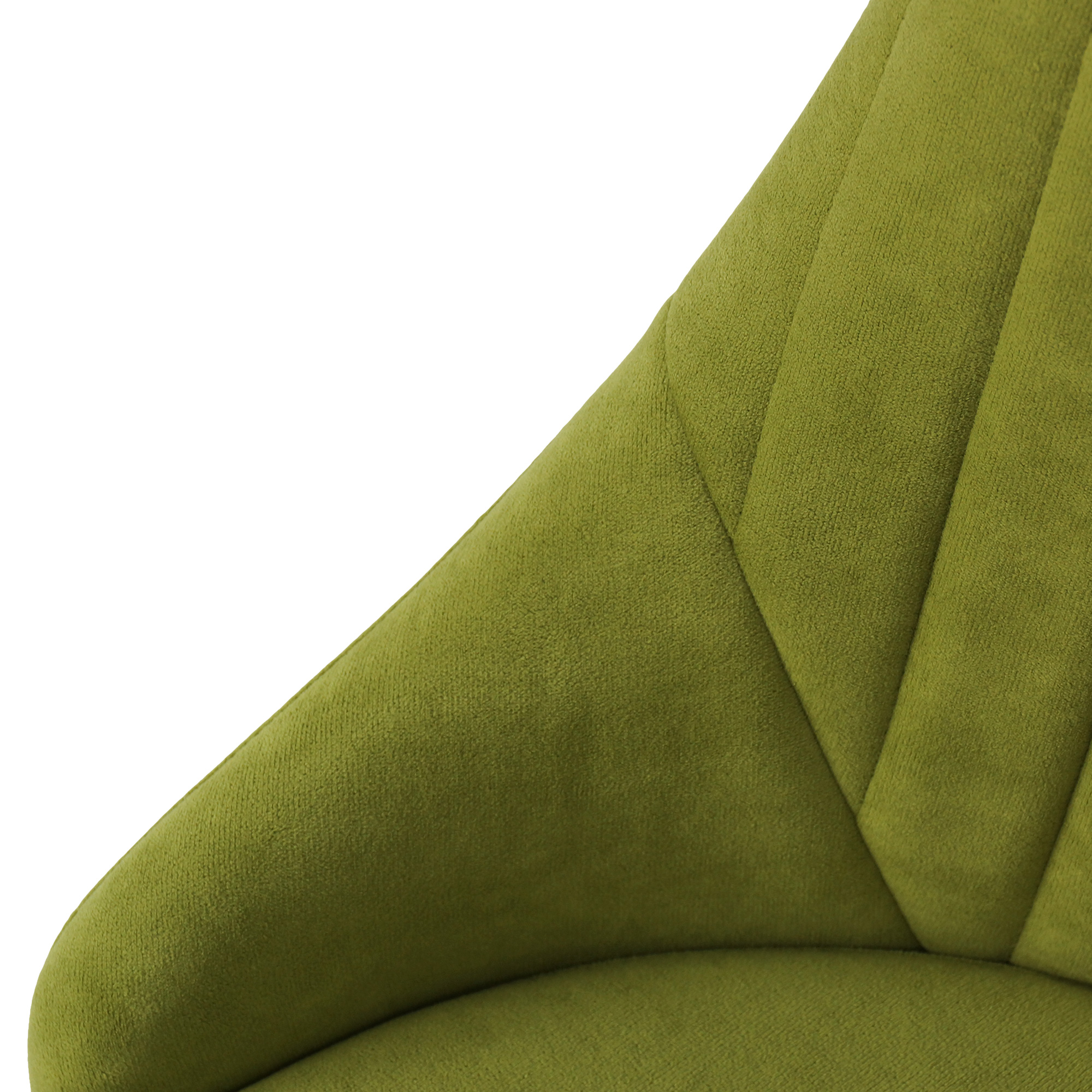 Стул мягкий зеленый из велюра современный (арт 22942) - Фото 1