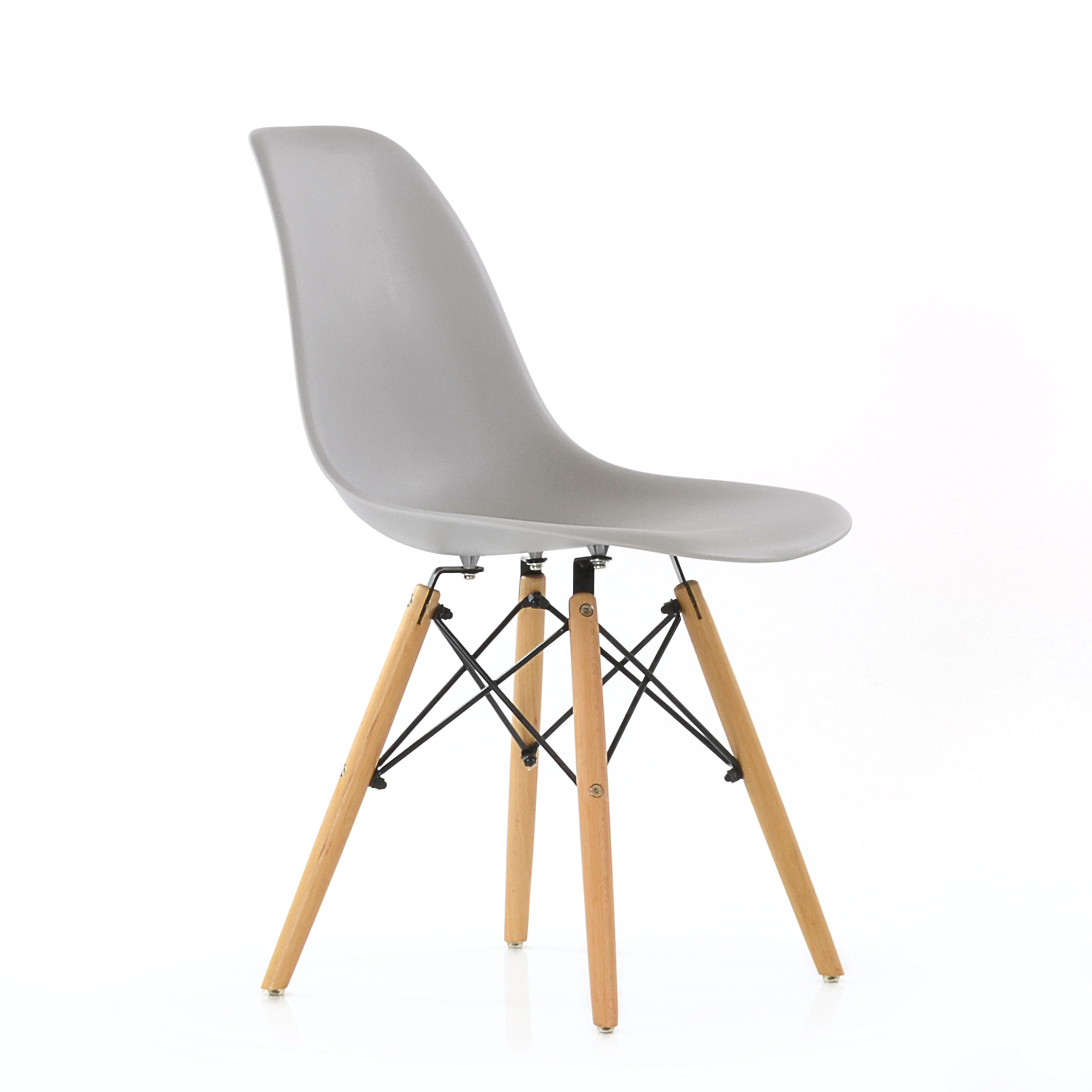 Стул дизайнерский деревянный серый eames (арт 2332) - Фото 1