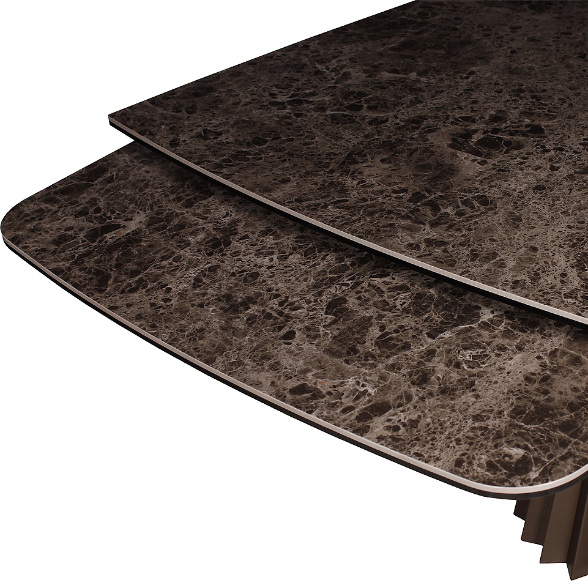 Стол дизайнерский раздвижной из керамогранита 180 см (арт 35662) - Фото 1