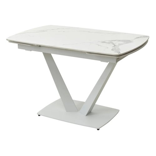 Стол с керамической столешницей на одной ноге (арт 30771) - Фото 2