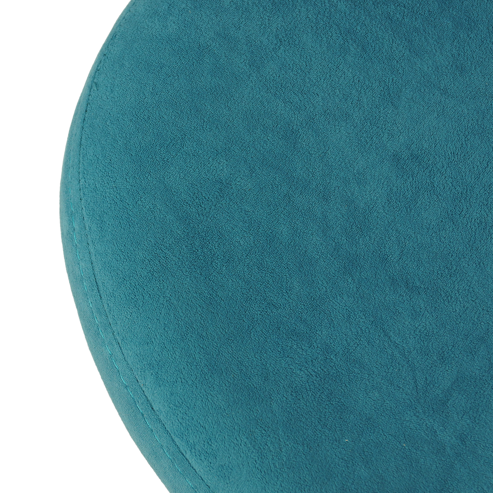 Стул полубарный с черными ножками голубой велюровый (арт 25384) - Фото 1