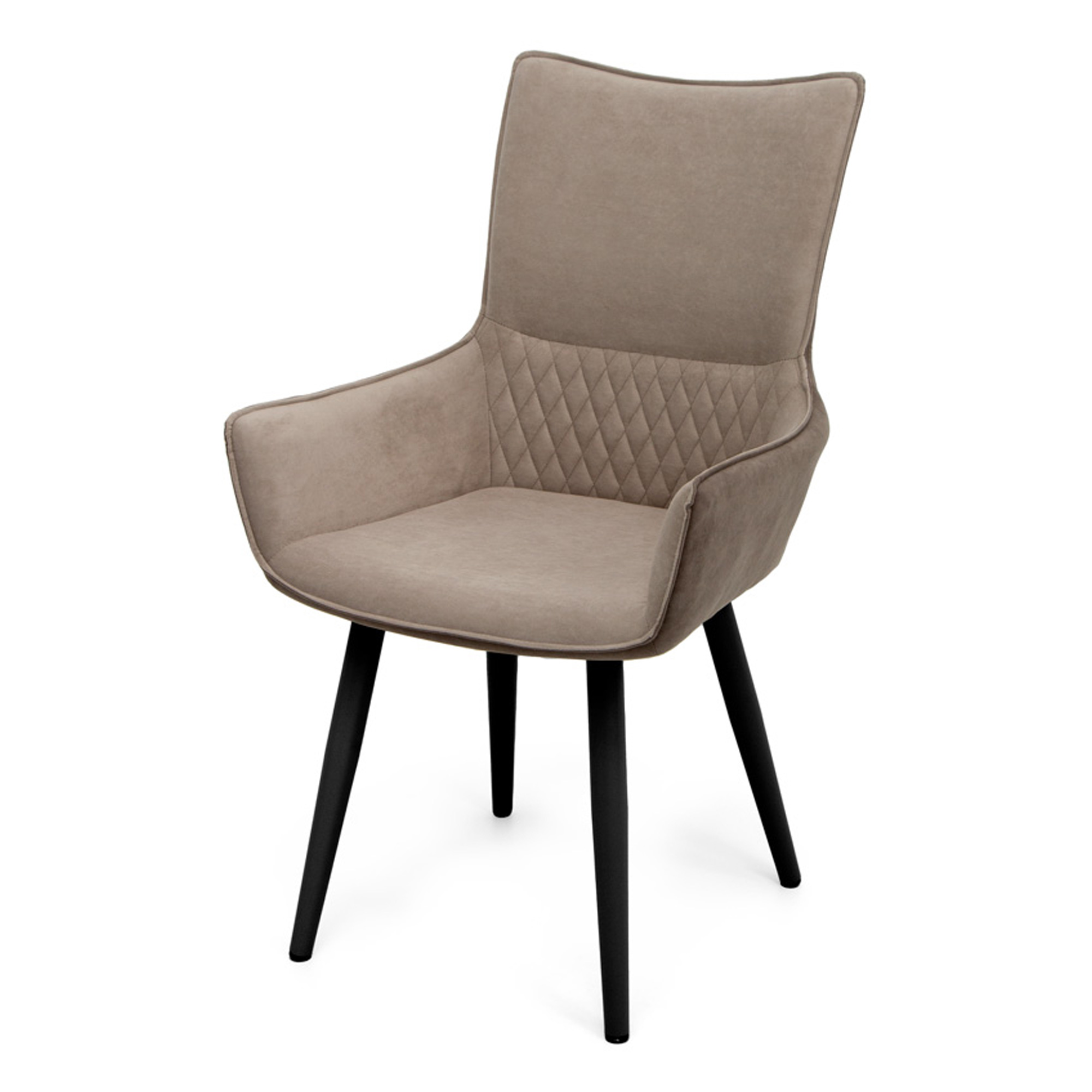 Стул-кресло металлический мягкий с подлокотниками (арт 30967) - Фото 1