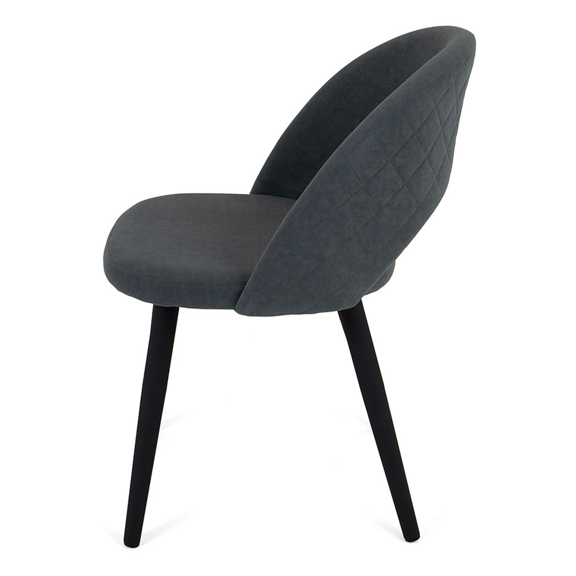 Стул кухонный на металлическом каркасе мягкий велюровый (арт 21670) - Фото 1