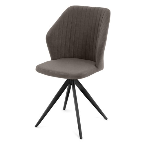 Стул с черными ножками из велюра (арт 35422) - Фото 2