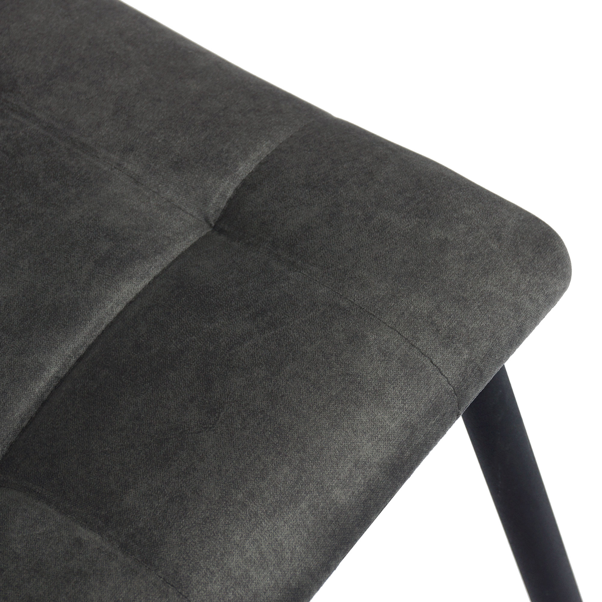 Стул на металлическом каркасе с мягким сидением современный (арт 7391) - Фото 1