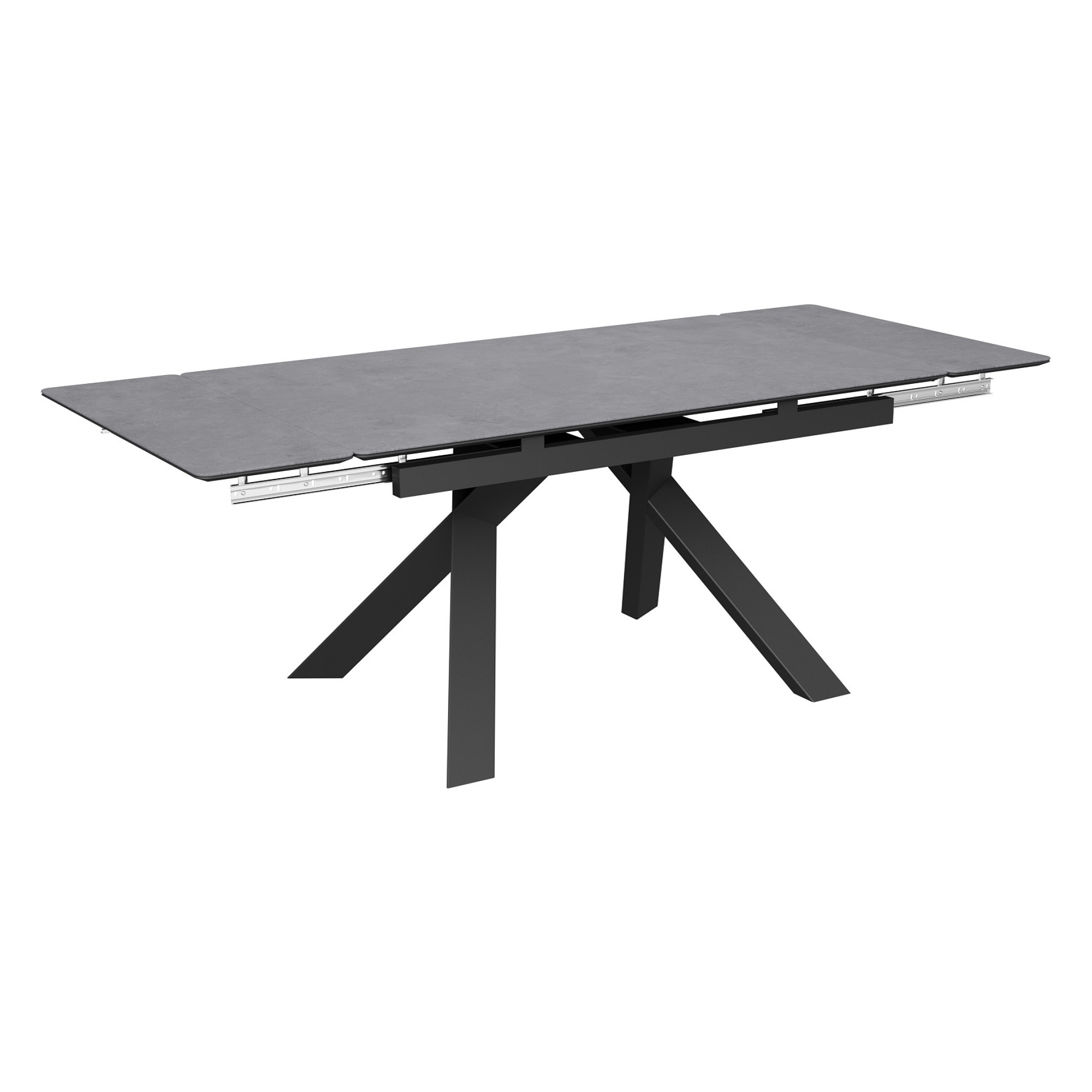 Стол раздвижной с керамической столешницей серый современный (арт 35093) - Фото 1