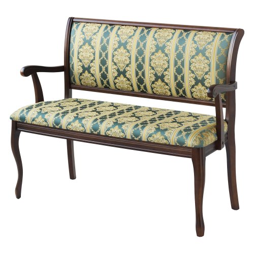 Банкетка деревянная с подлокотниками классика (арт 15767) - Фото 2