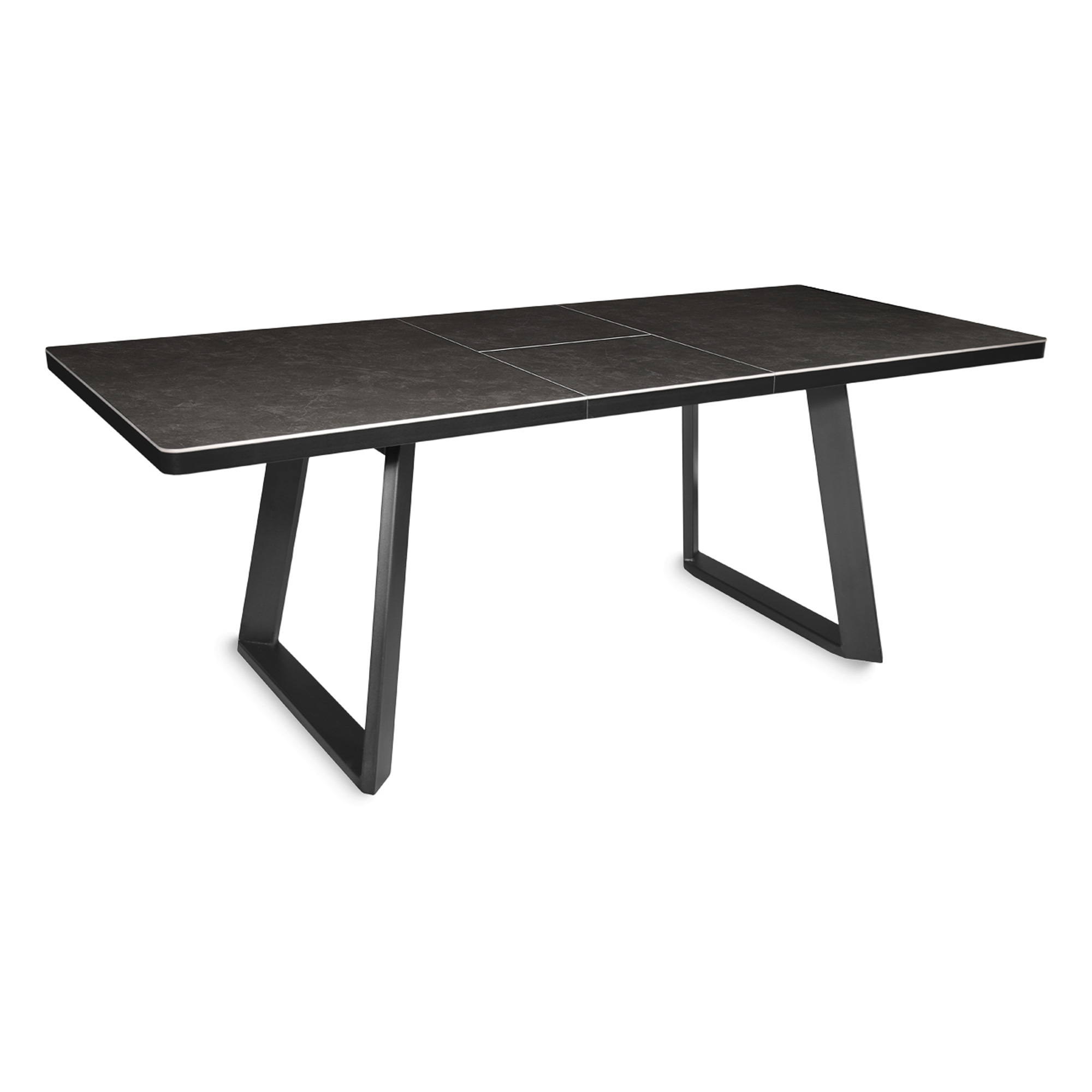 Стол обеденный раздвижной со столешницей из керамики лофт (арт 32302) - Фото 1