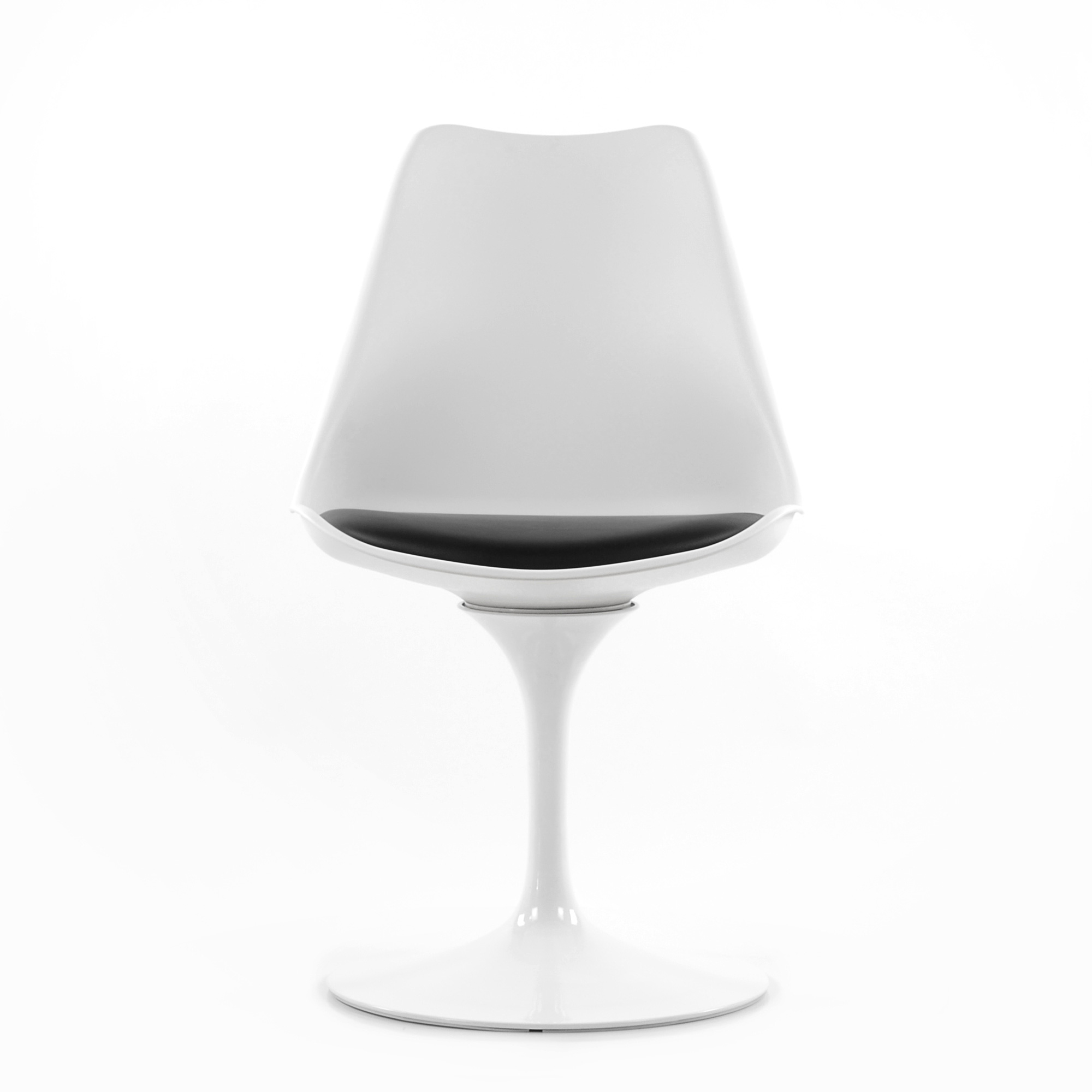 Стул дизайнерский черный пластиковый тюльпан (арт 5479) - Фото 1