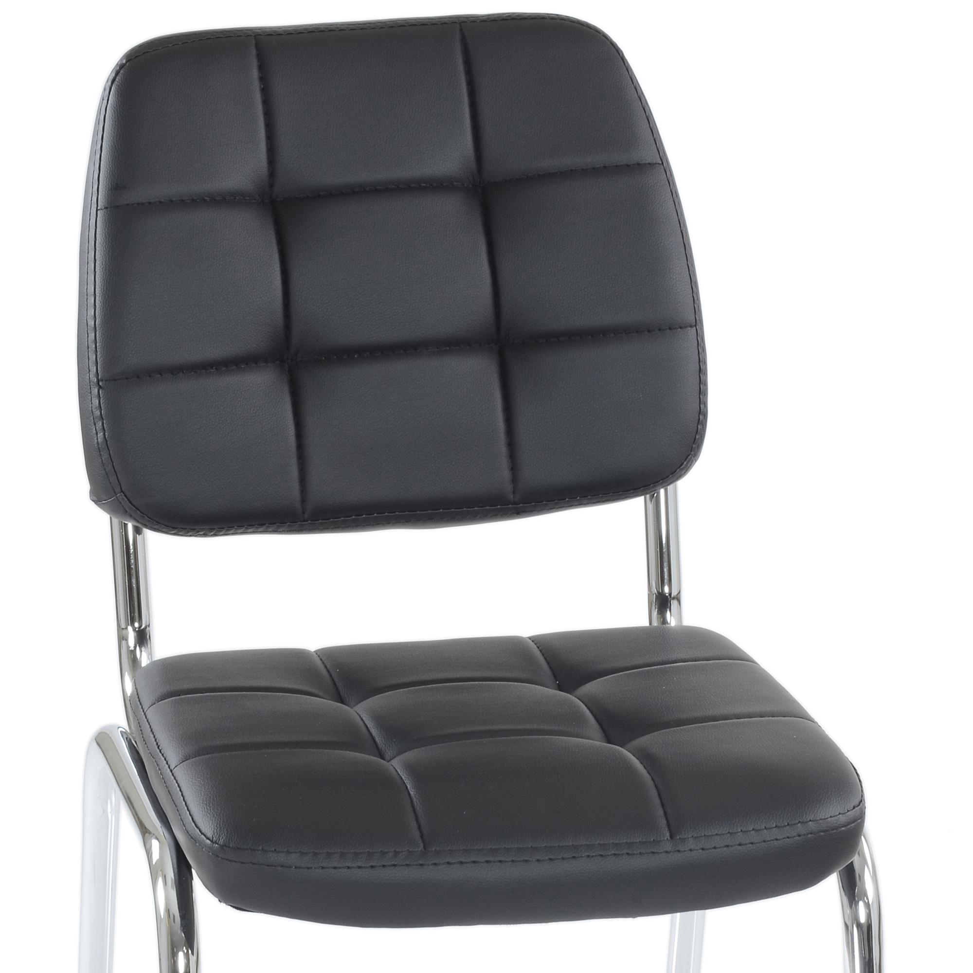 Стул на металлическом каркасе черный (арт 29138) - Фото 1