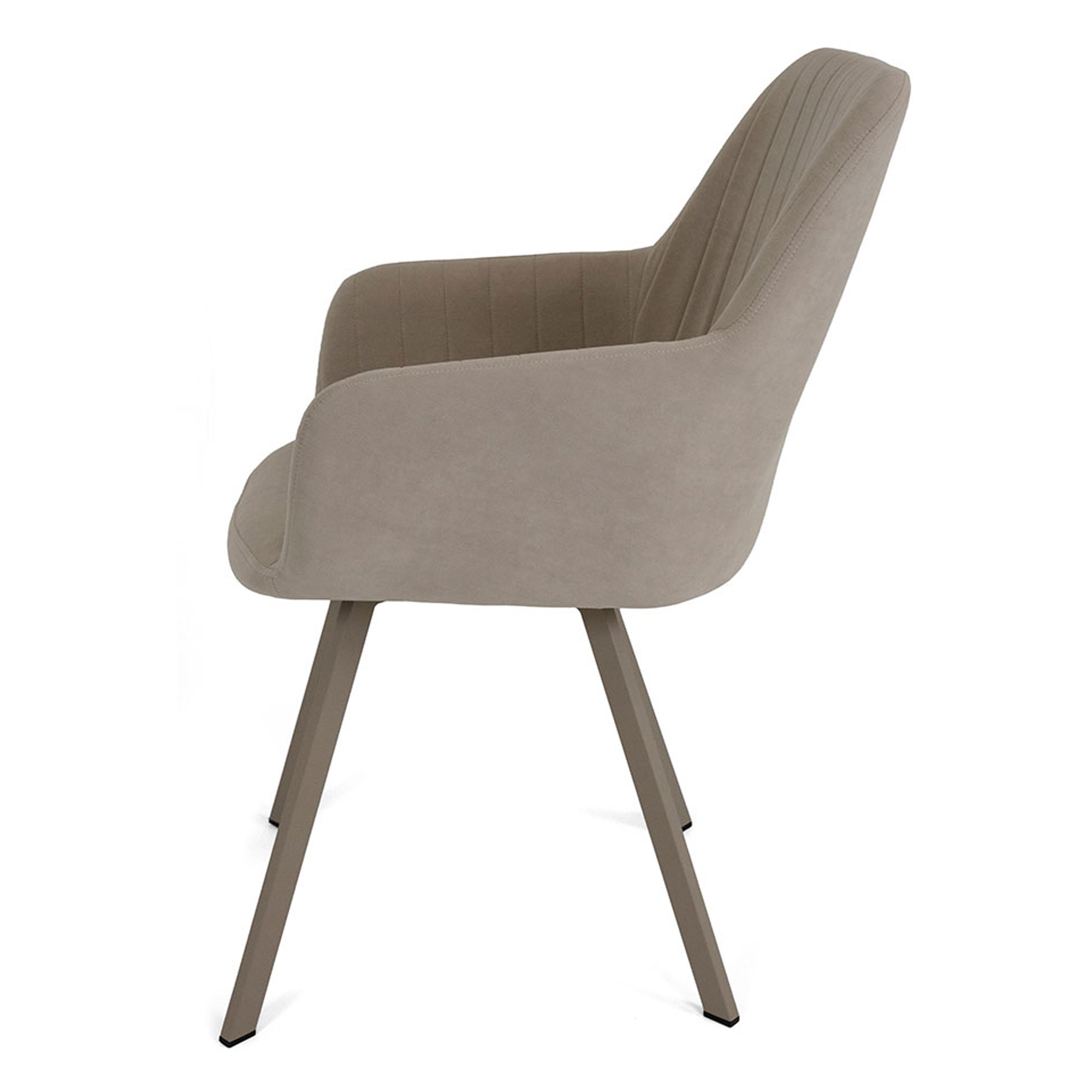 Стул кухонный слоновая кость с обивкой из велюра (арт 22249) - Фото 1