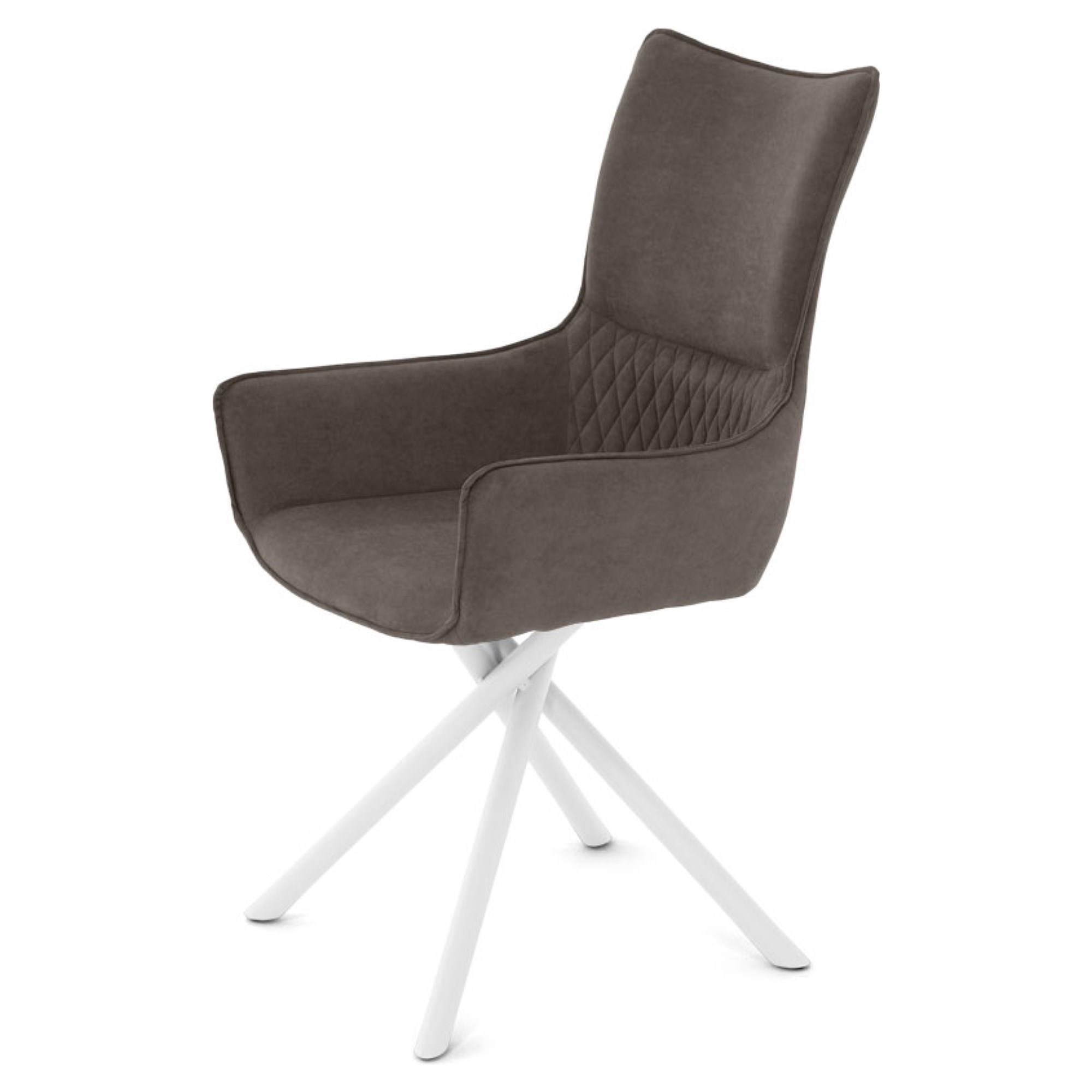 Стул с подлокотниками из велюра (арт 35549) - Фото 1