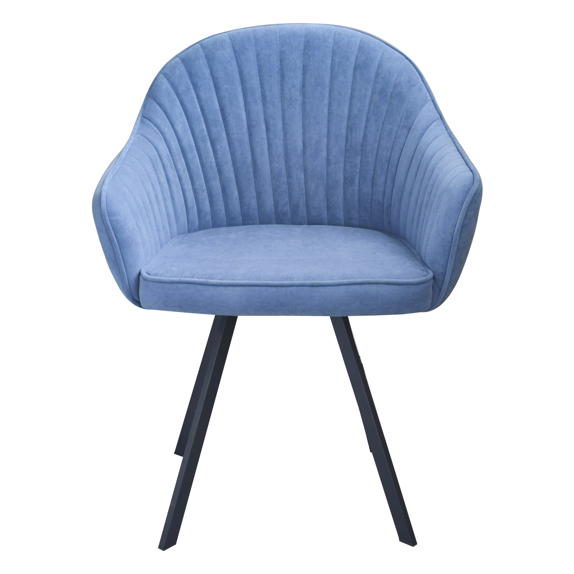 Стул с мягким сидением с подлокотниками синий (арт 31841) - Фото 1