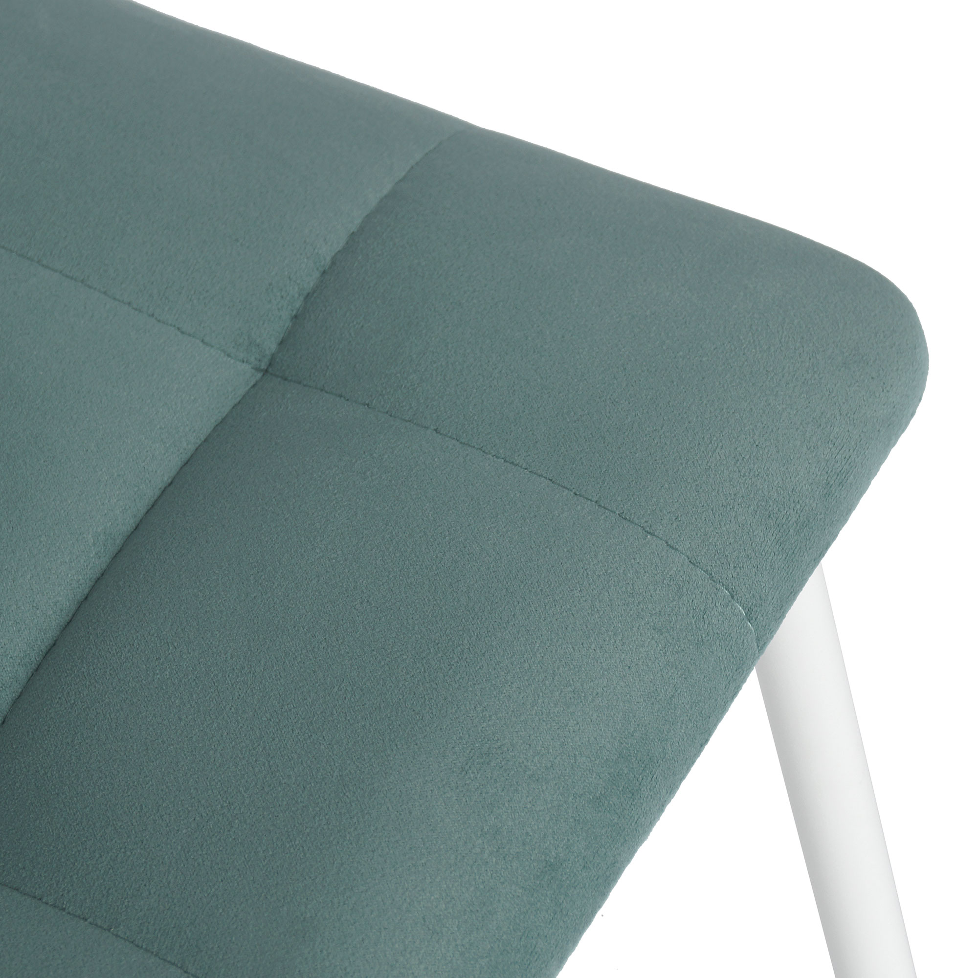 Стул обеденный на металлокаркасе мягкий зеленый (арт 7419) - Фото 1