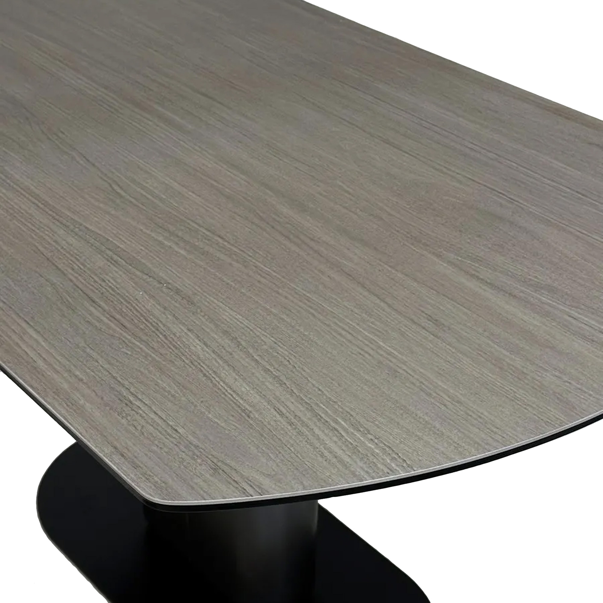 Стол кухонный керамический серый на одной ножке (арт 31440) - Фото 1