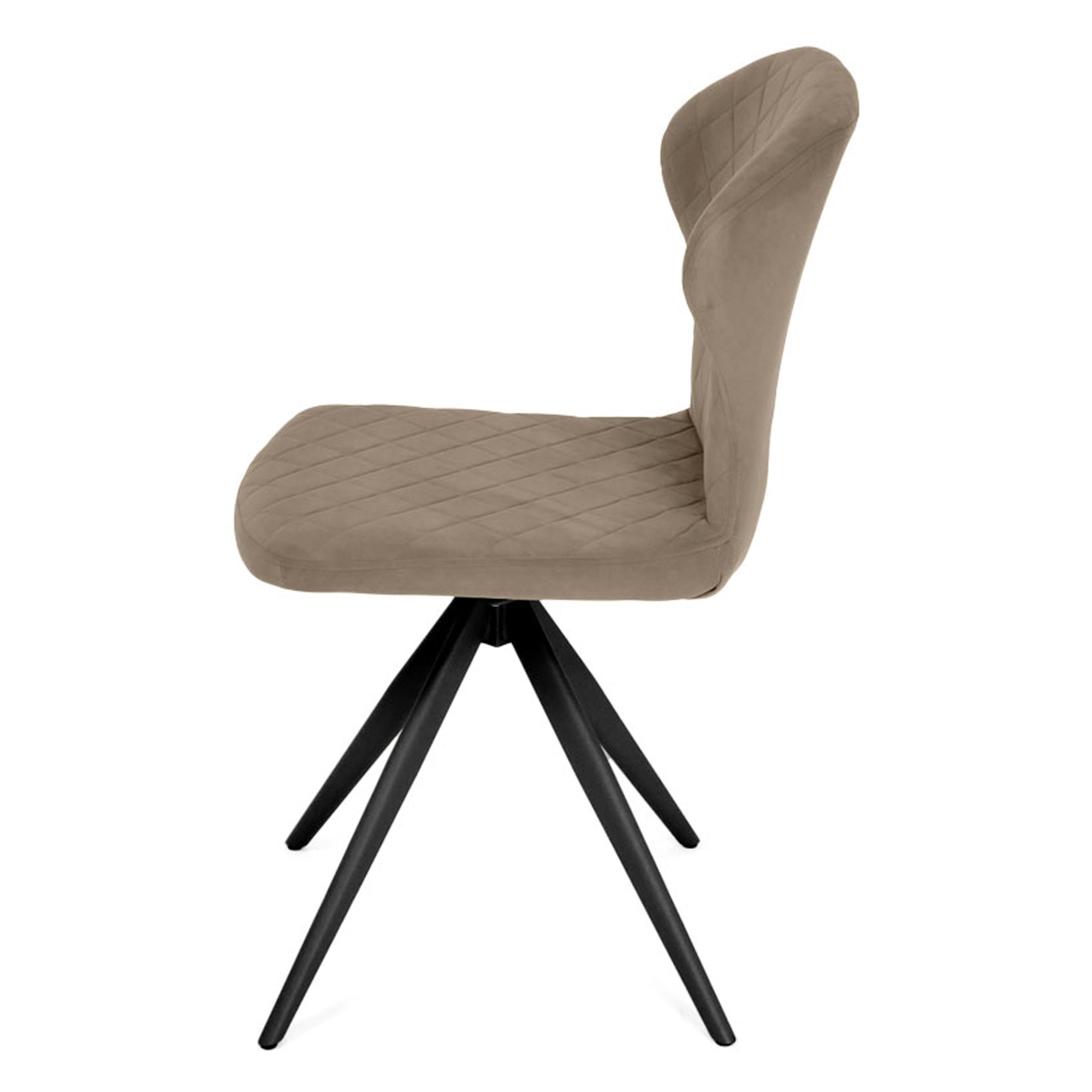 Стул с металлическими ножками с мягкой обивкой из велюра (арт 34163) - Фото 1