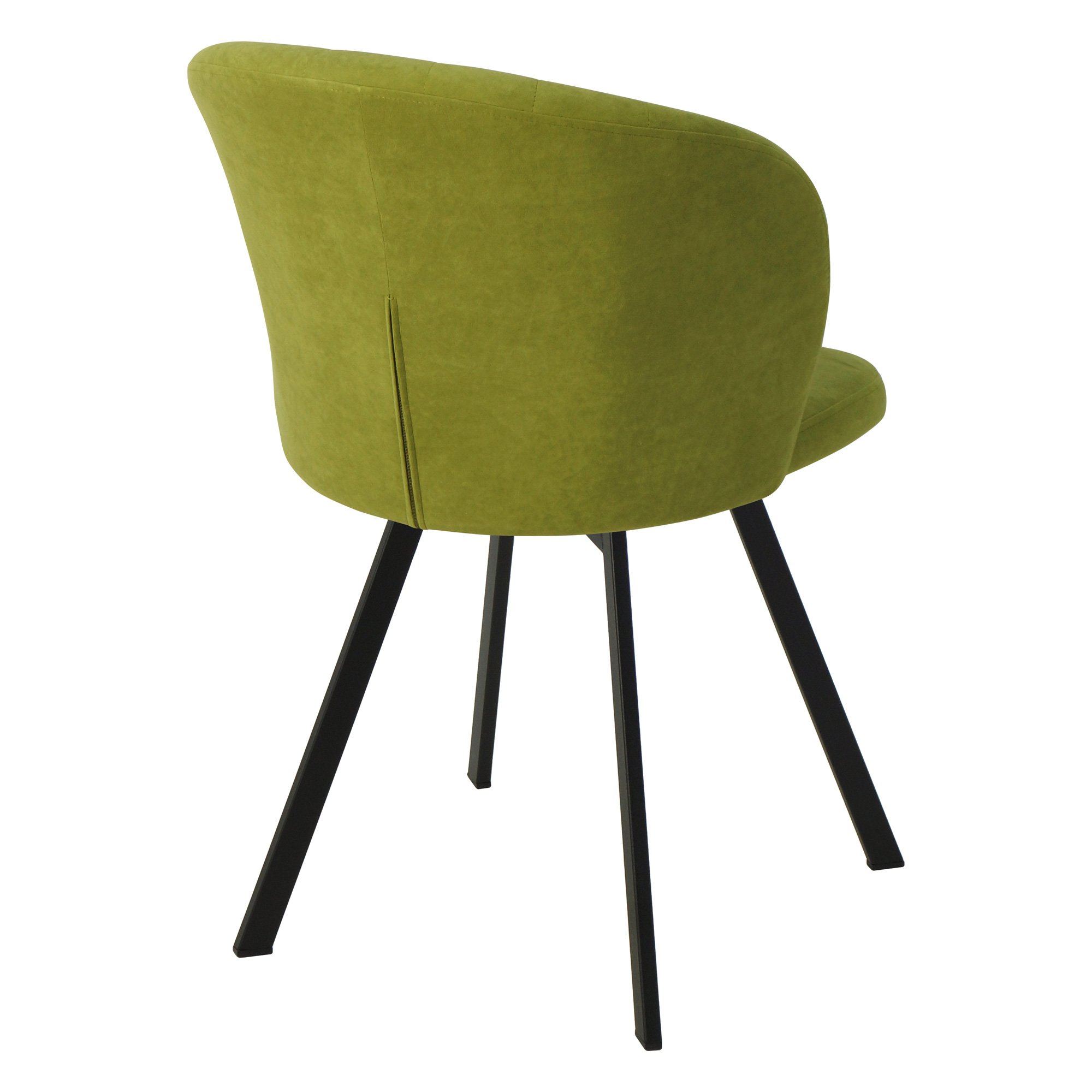 Стул с мягким сидением зеленый с обивкой из велюра (арт 22490) - Фото 1