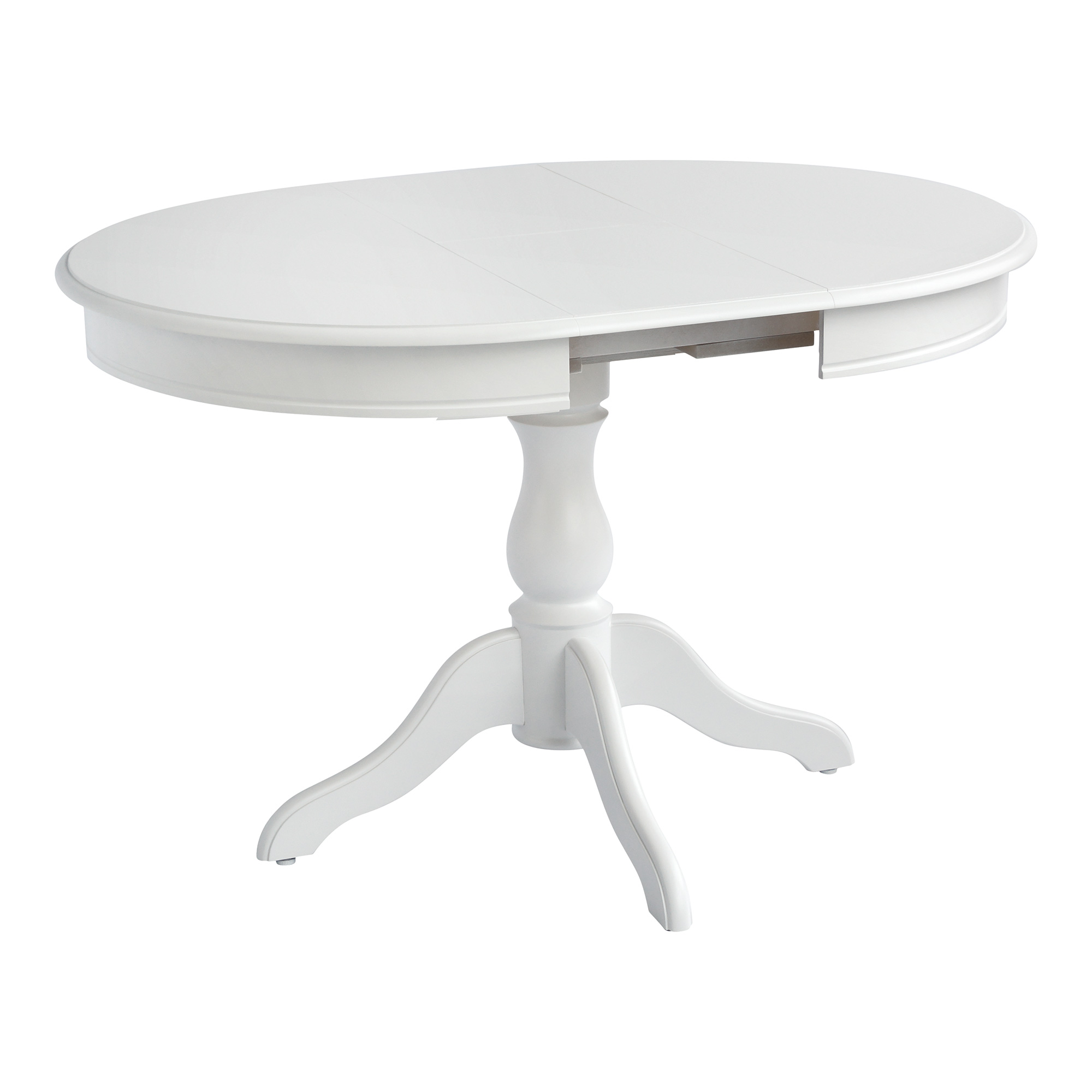 Стол раздвижной круглый на одной ноге в классическом стиле (арт 4896) - Фото 1