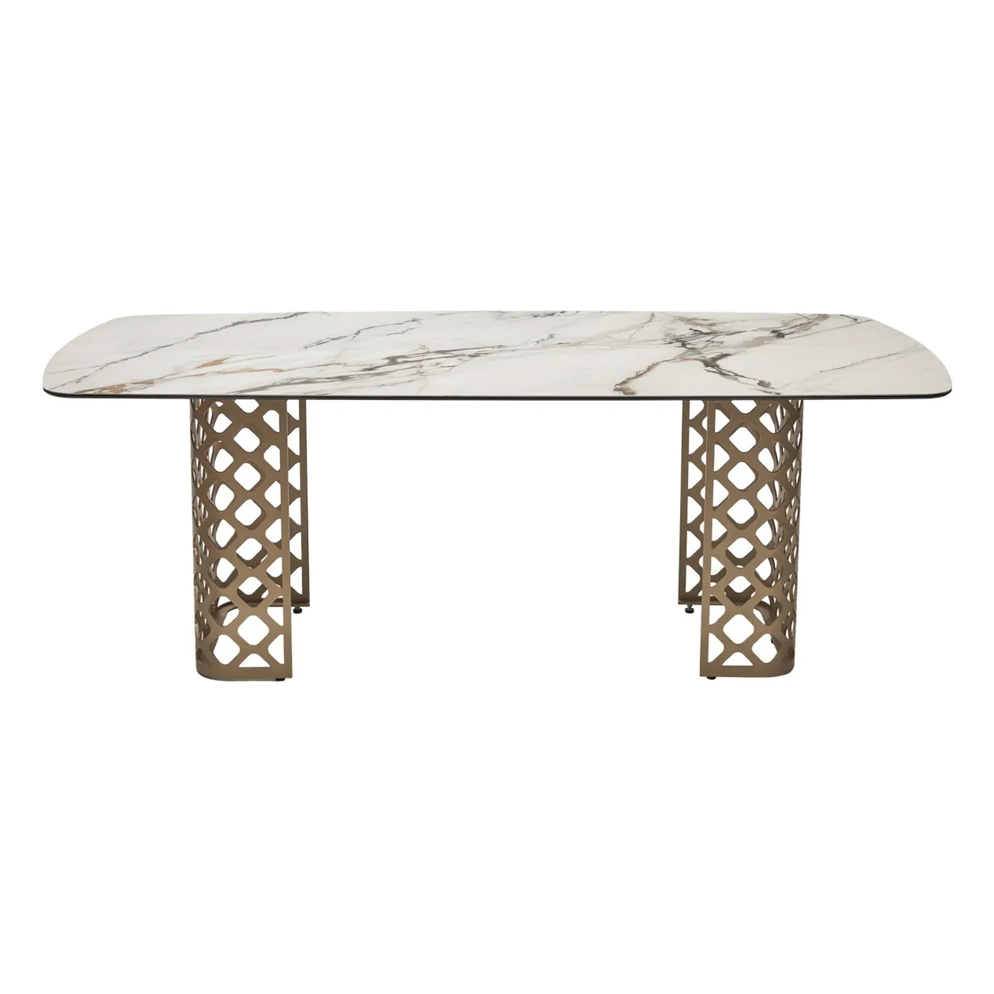 Стол прямоугольный керамический под камень (арт 31780) - Фото 1