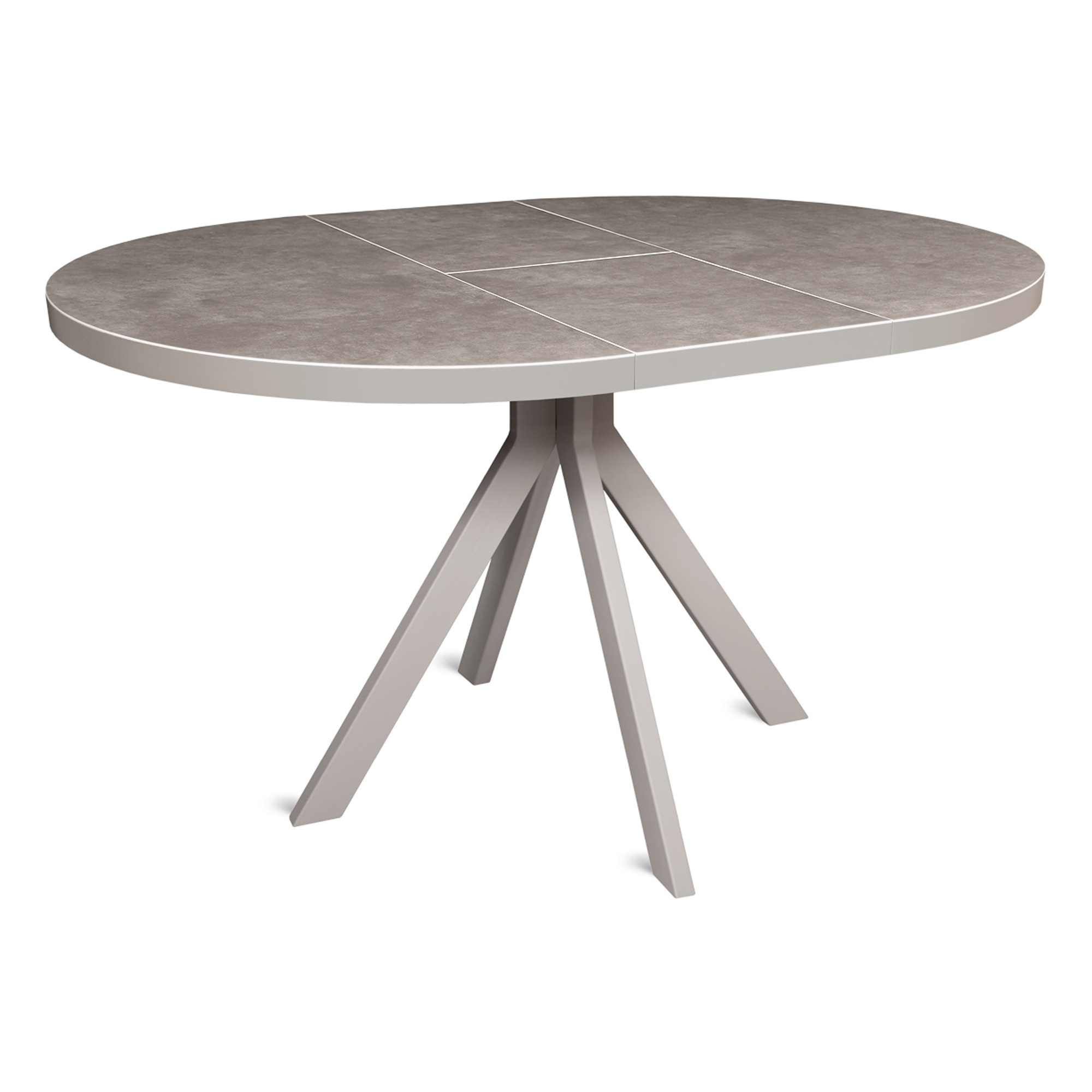 Стол раскладной круглый с керамической столешницей (арт 32507) - Фото 1