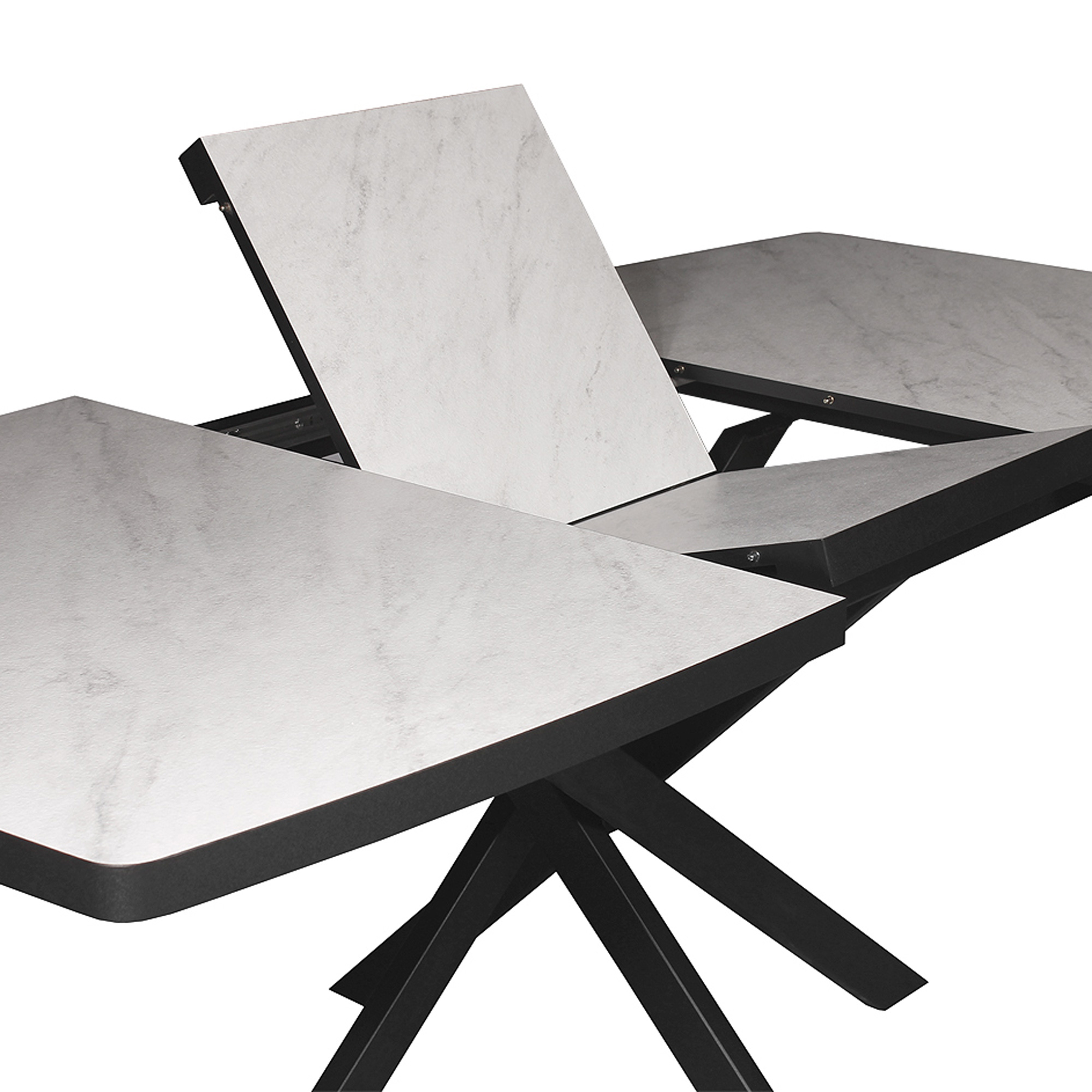 Обеденный стол раскладывающийся бежевый на одной ноге (арт 32468) - Фото 1