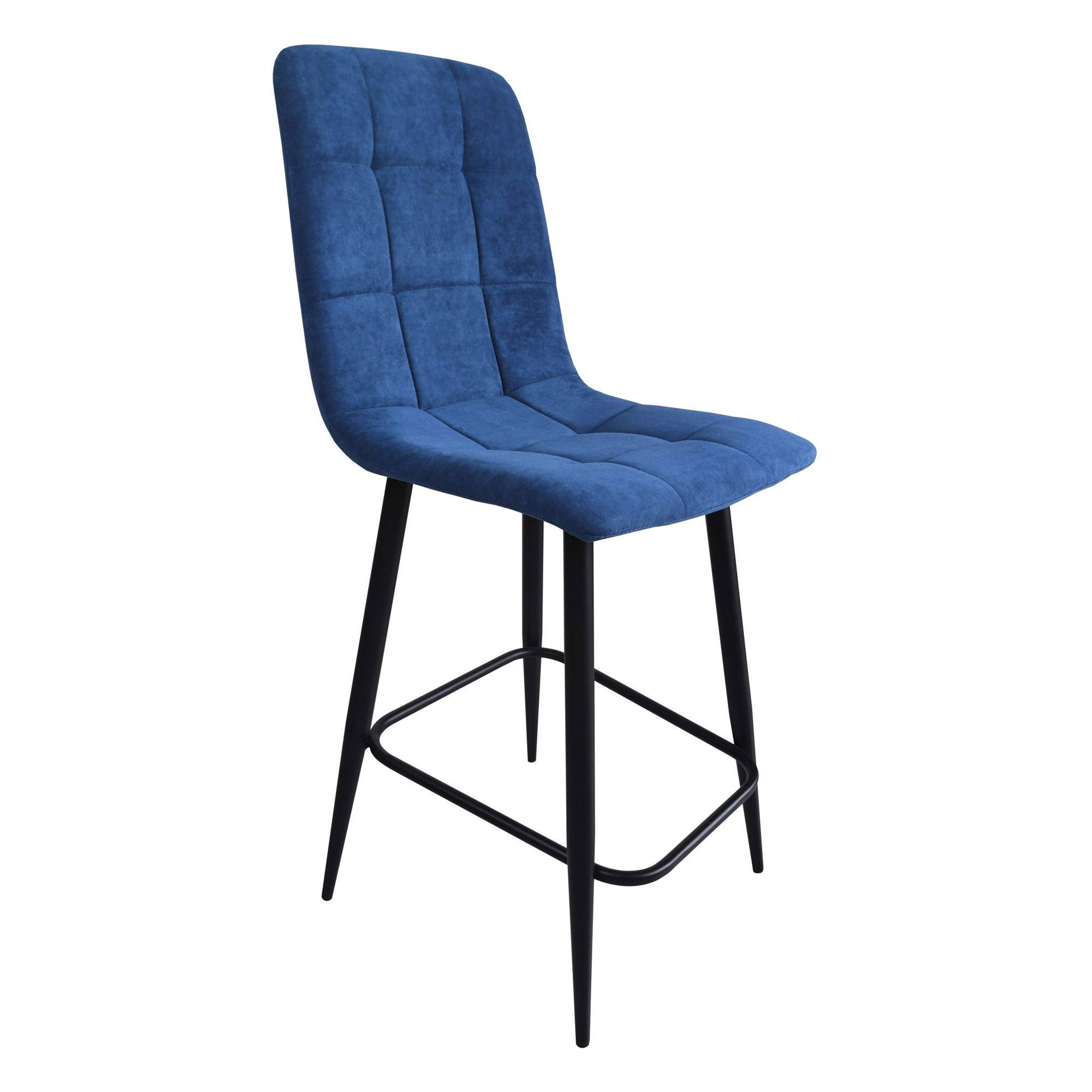 Полубарный стул на металлокаркасе мягкий (арт 25103) - Фото 1