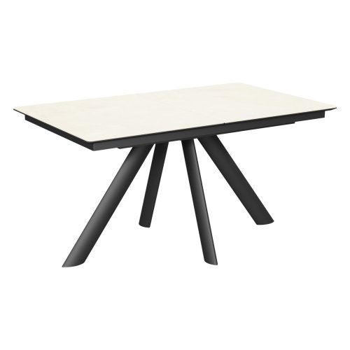 Кухонный стол раздвижной керамический бежевый современный (арт 34726) - Фото 2