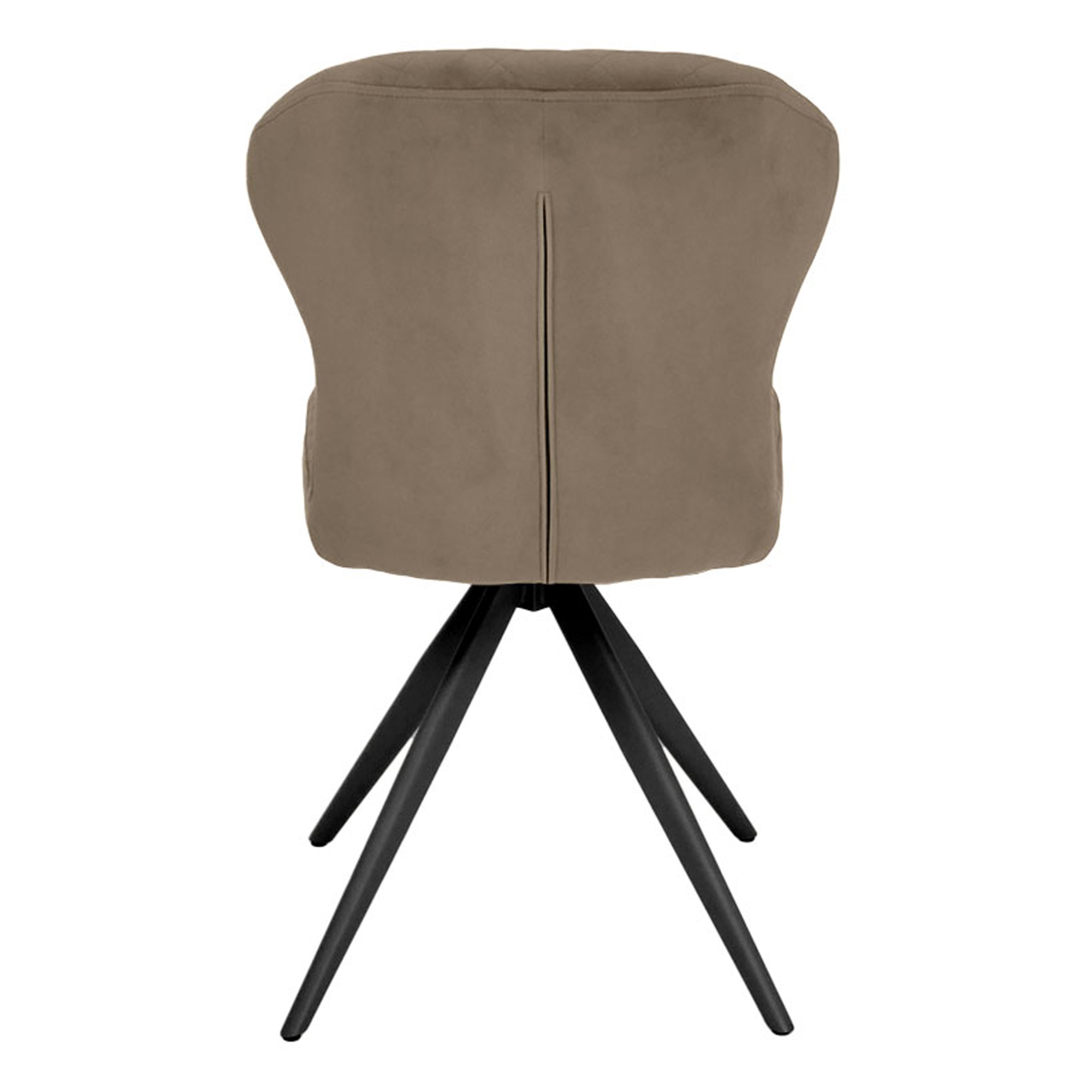 Стул с металлическими ножками с мягкой обивкой из велюра (арт 34163) - Фото 1